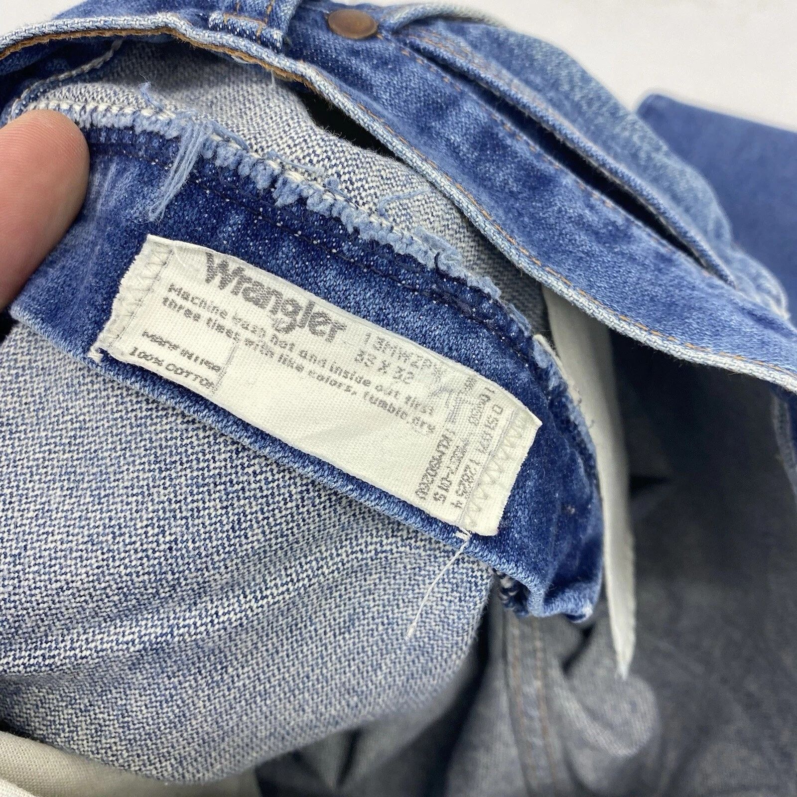 Wrangler Wrangler - Jeans Men's 33x32 Cowboy cut Workwear Ranch USA Size US 32 / EU 48 - 3 Thumbnail