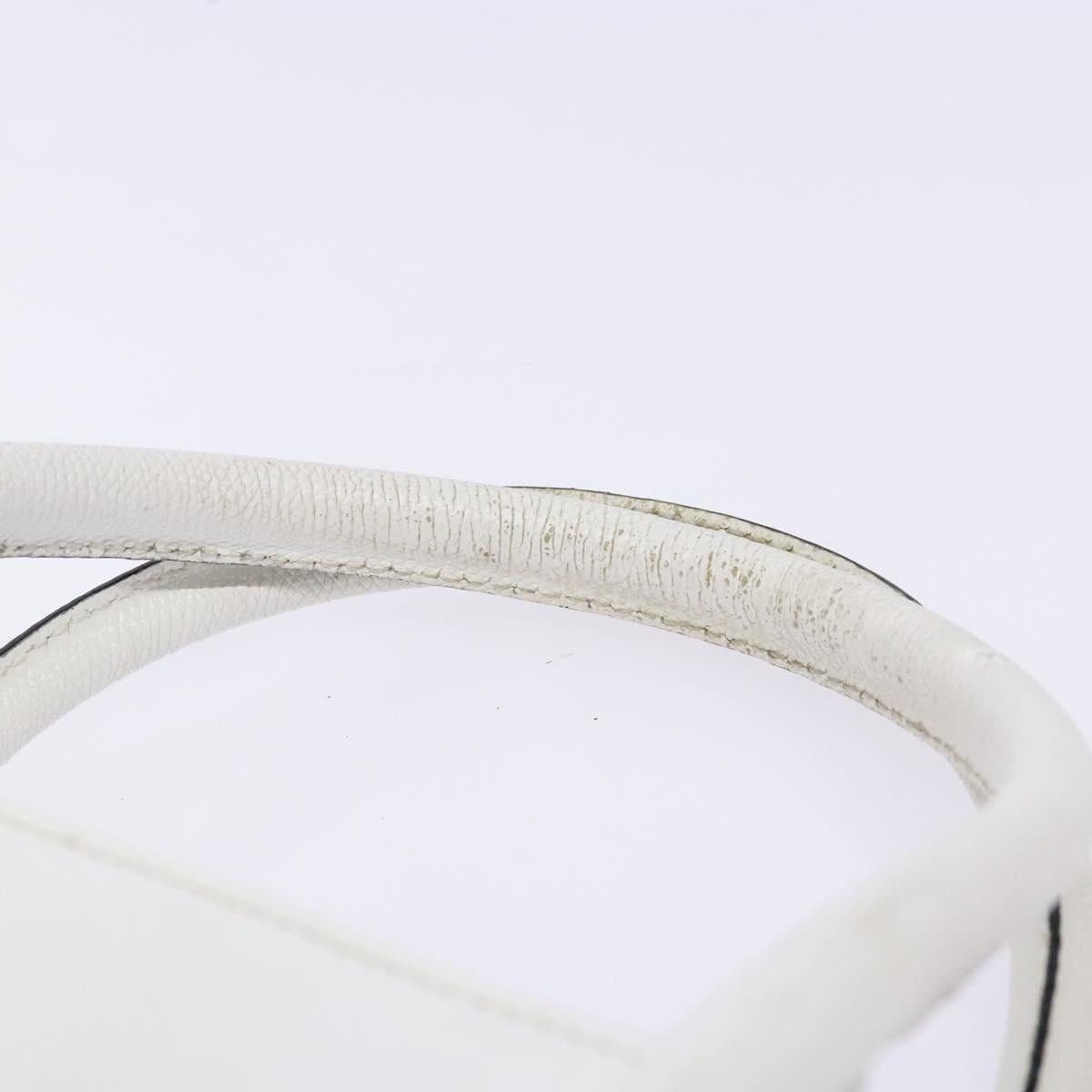 Celine CELINE Hand Bag Leather White Gold Size ONE SIZE - 8 Thumbnail
