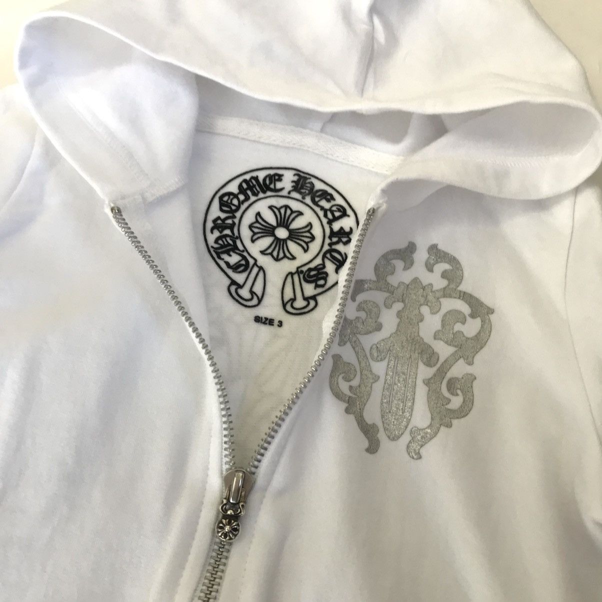 Chrome Hearts Chrome Hearts Toddler Zip Up Hoodie With silver Cross Ball Size US XXS / EU 40 - 6 Thumbnail