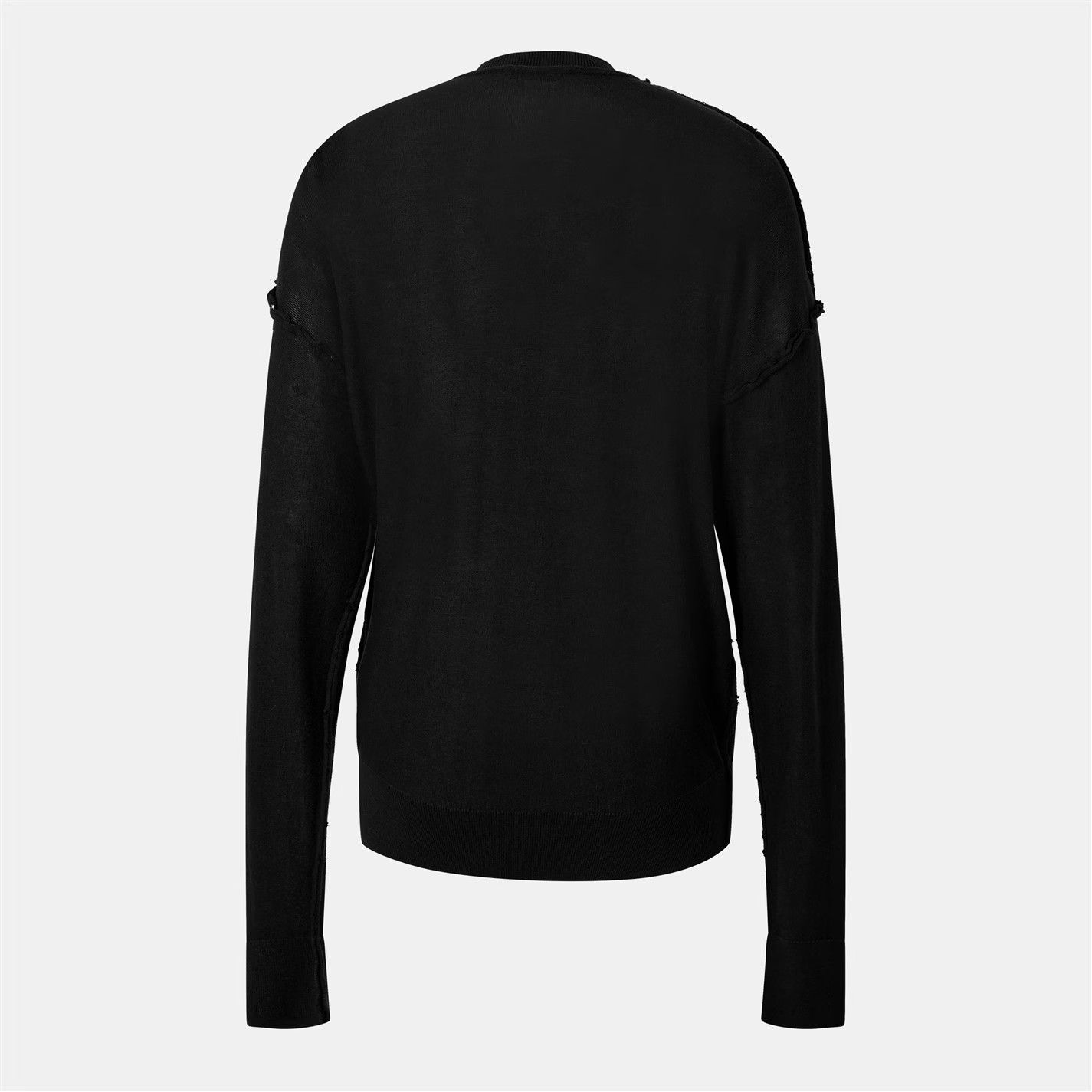 Balenciaga o1g2r1mq0226 Oversized Sweater In Black Size US L / EU 52-54 / 3 - 2 Thumbnail