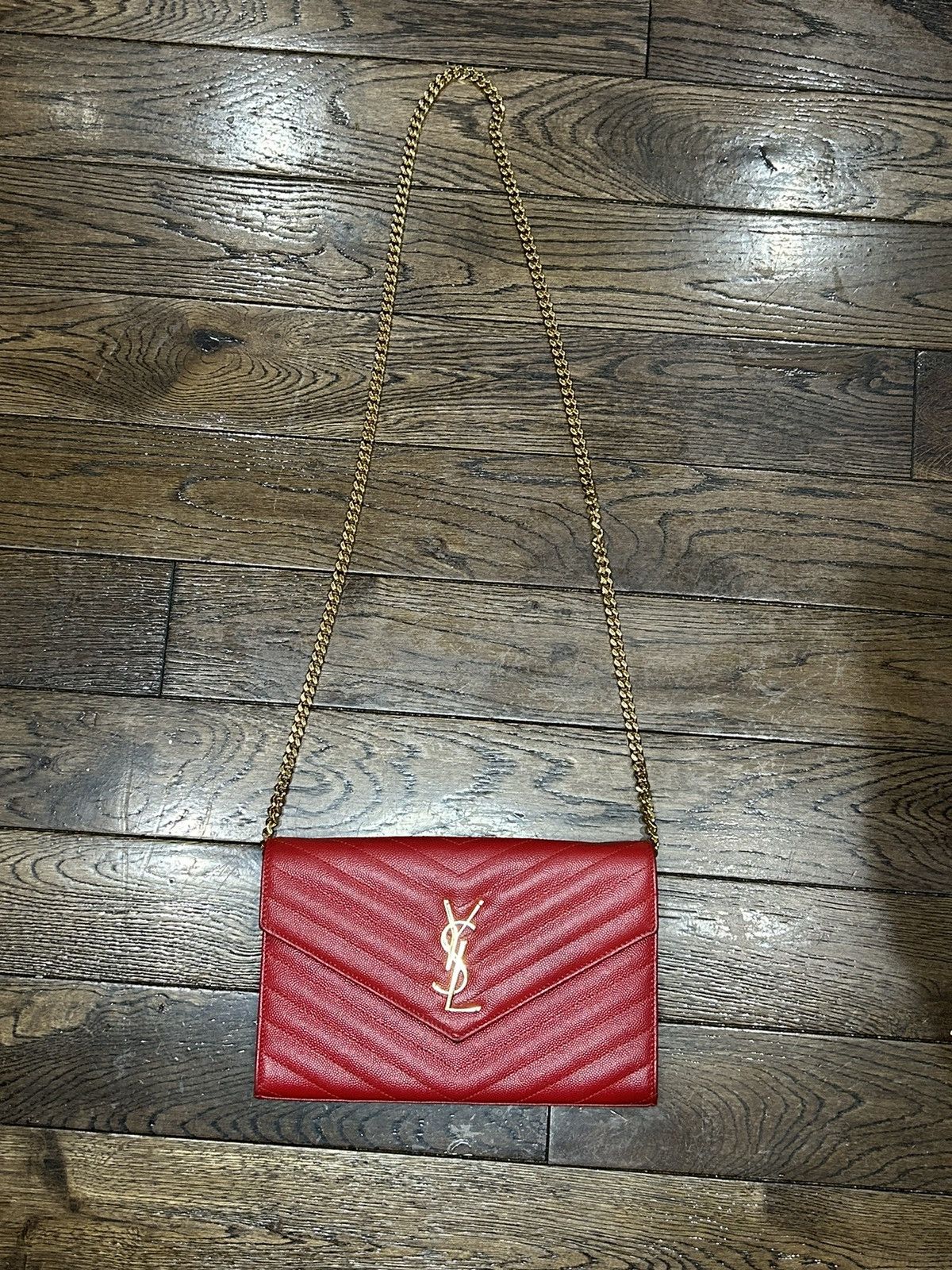 Ysl Pour Homme Monogramme Large YSL Wallet on chain Grailed