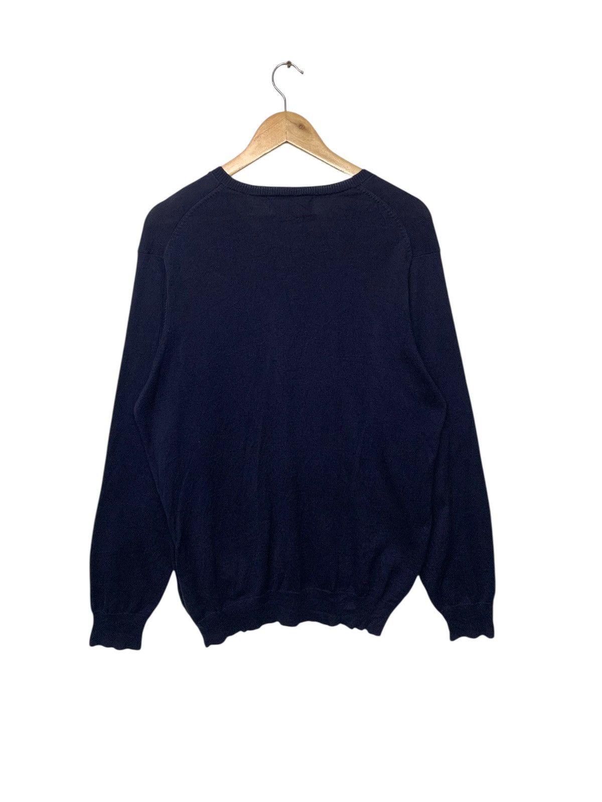 Good Enough Rare Good Enough Ivy Small Logo V-Neck Knitwear Pure Blue Size US L / EU 52-54 / 3 - 3 Thumbnail
