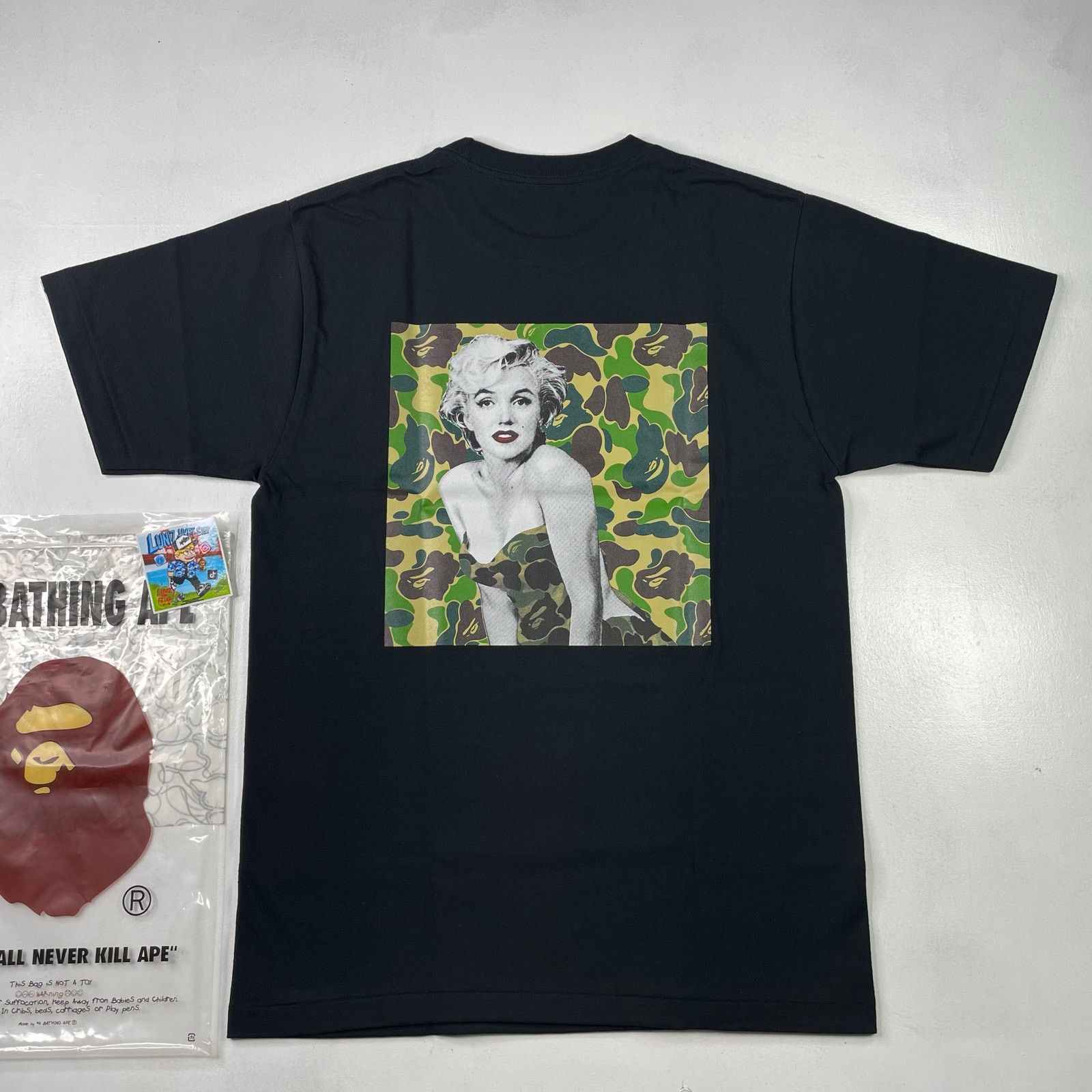 Bape Bape x Marilyn Monroe Rare Camo Tee Size US S / EU 44-46 / 1 - 1 Thumbnail