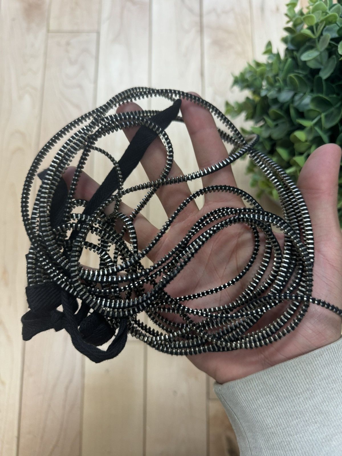 Ann Demeulemeester SS2010 Ann Demeulemeester Zipper Necklace | Grailed