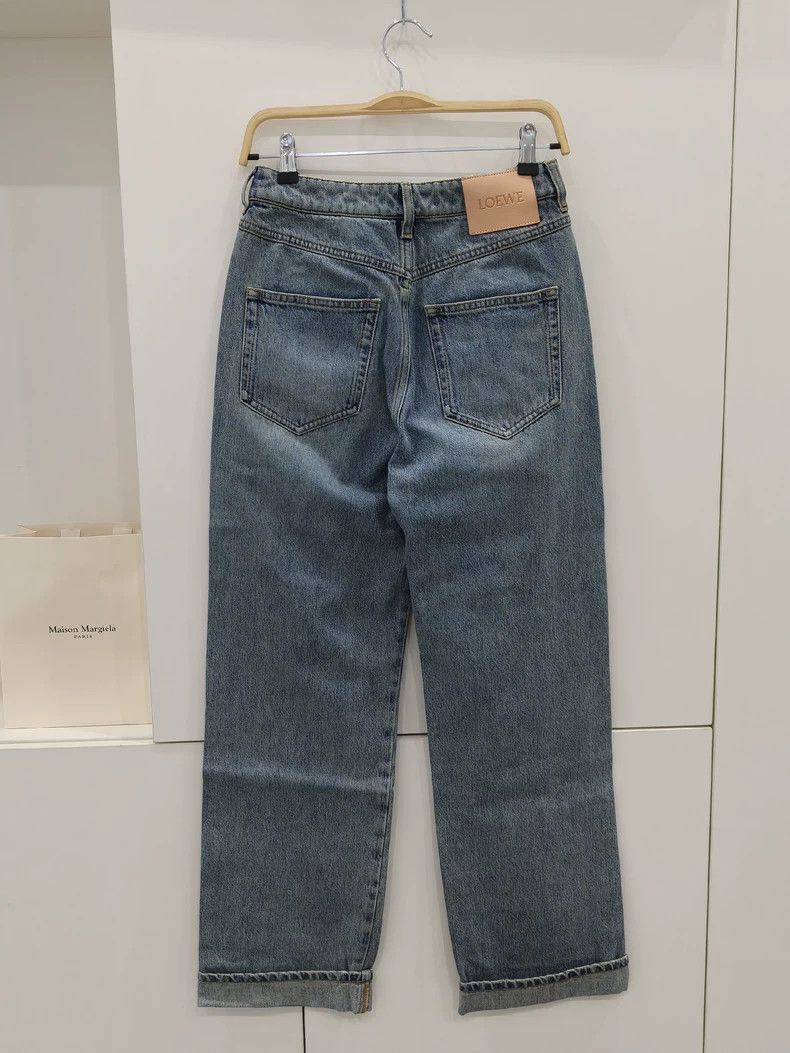 Loewe Loewe Light blue rolled-edge jeans S359Y11XC4 Size 35" - 4 Thumbnail
