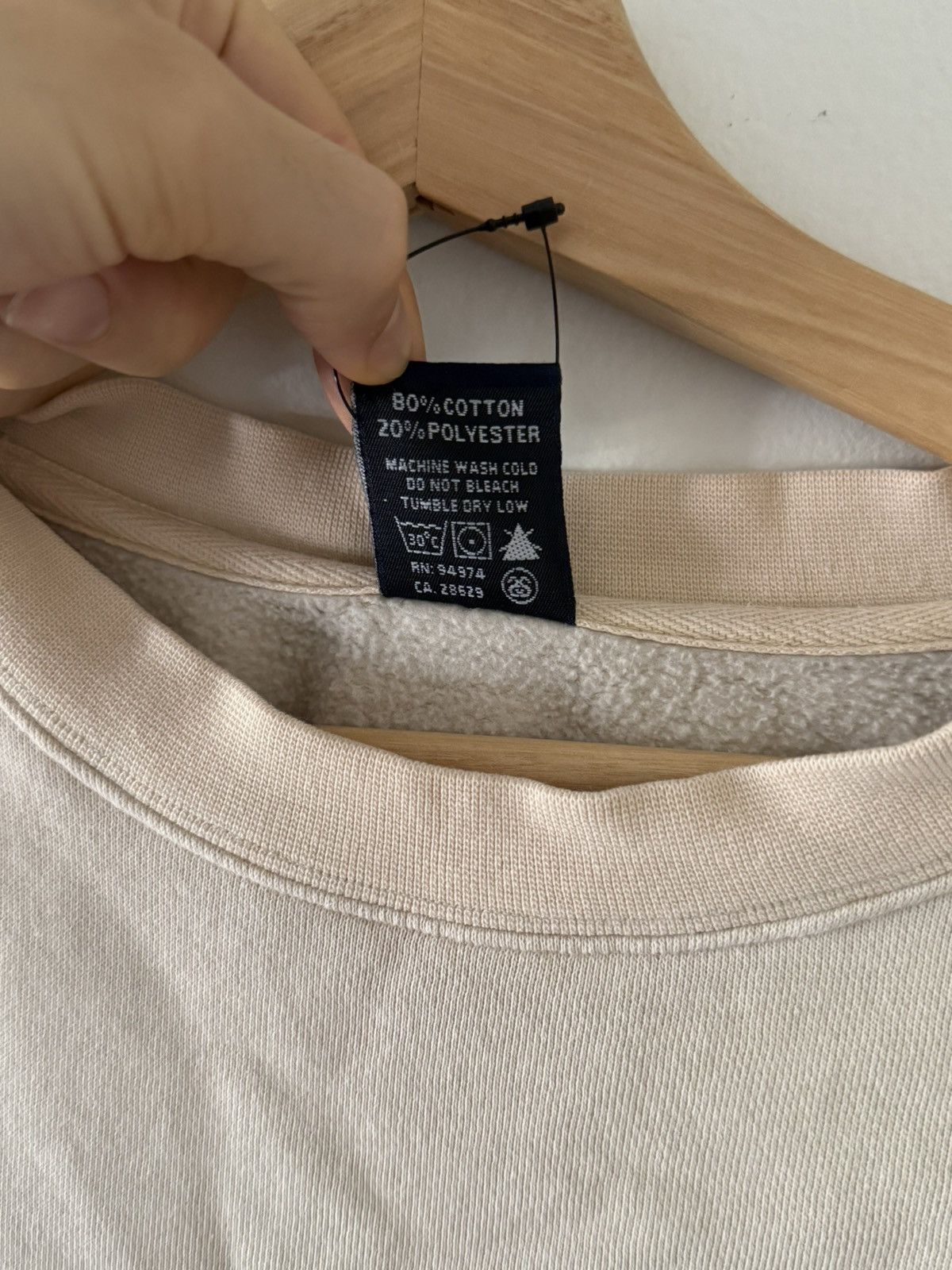 Stussy Stüssy sweatshirt beige tan blue pink michelin size L Size US L / EU 52-54 / 3 - 3 Thumbnail