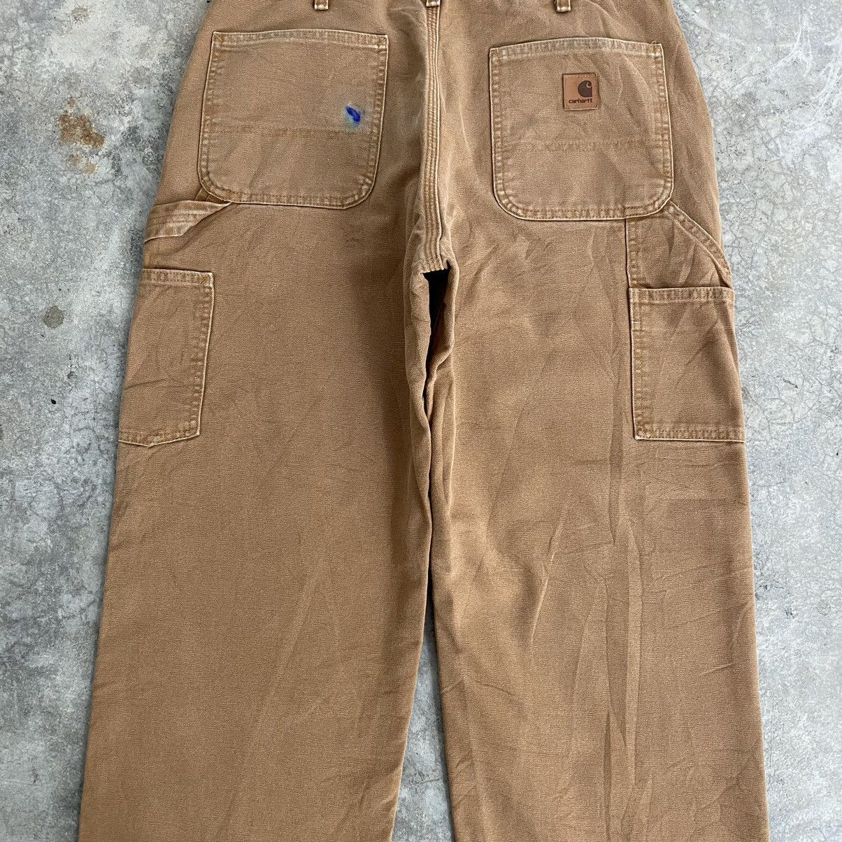 Carhartt Vintage Carhartt Blanket Lined Tan Carpenter Work Pants Size US 34 / EU 50 - 20 Thumbnail