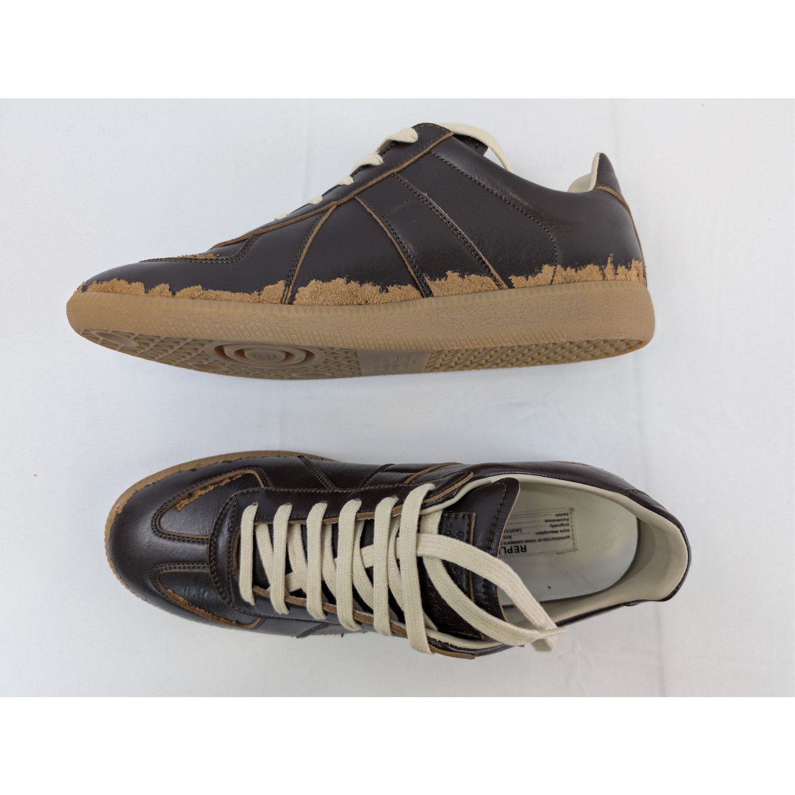 Maison Margiela A/W 17 'Leopard Print Fur' GAT Sneakers | Grailed