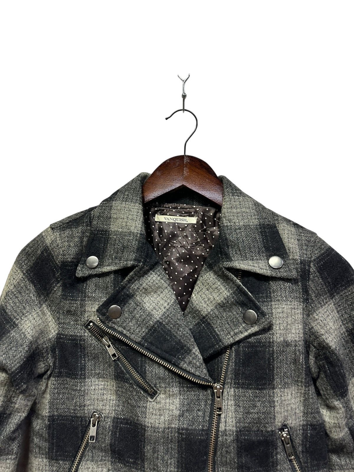Vanquish 🔥vanquish double collar tartan jacket Size XS / US 0-2 / IT 36-38 - 2 Thumbnail
