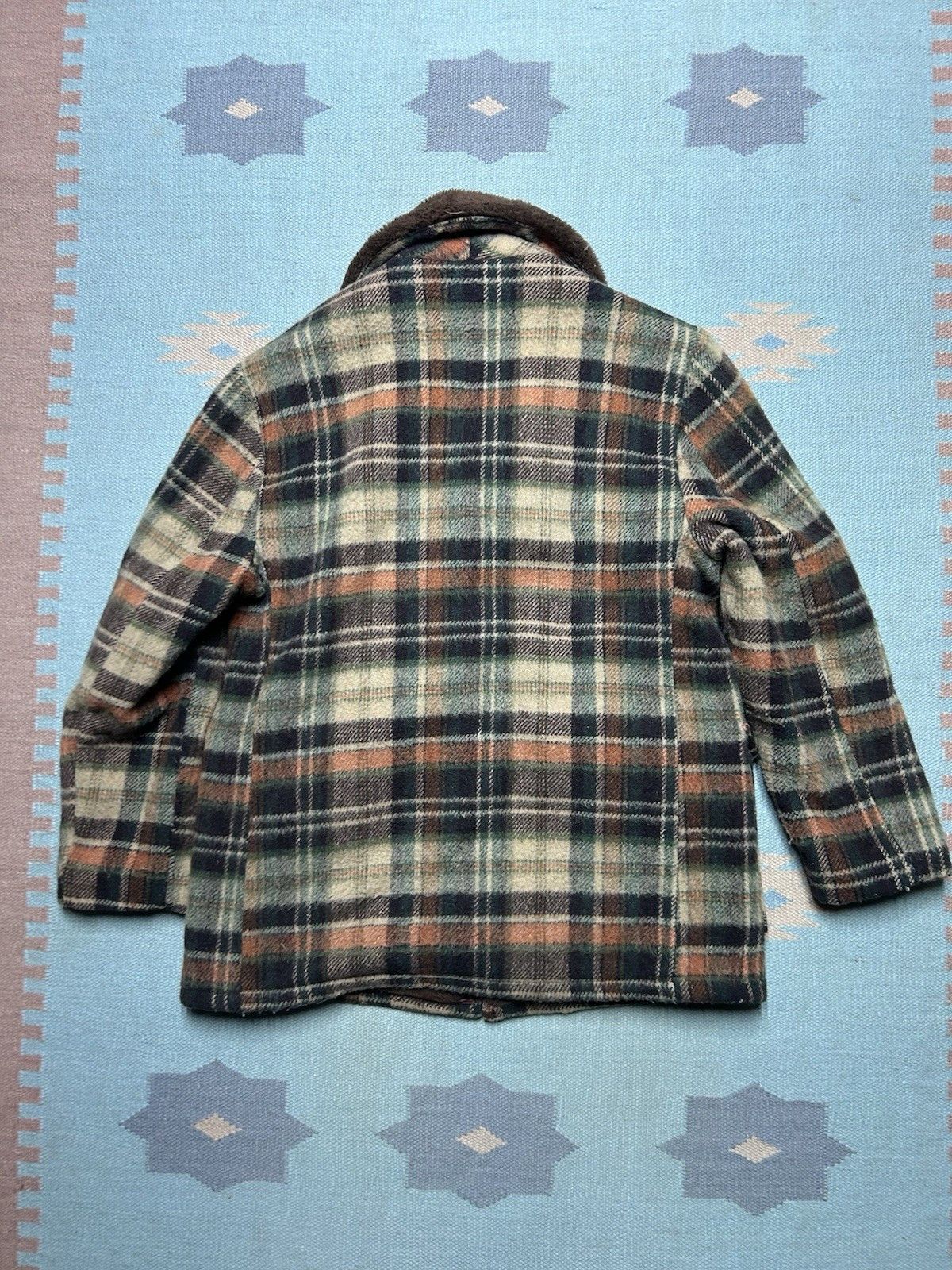 Vintage 1960s Towncraft wool mackinaw jacket faux fur lined medium Size US M / EU 48-50 / 2 - 8 Thumbnail