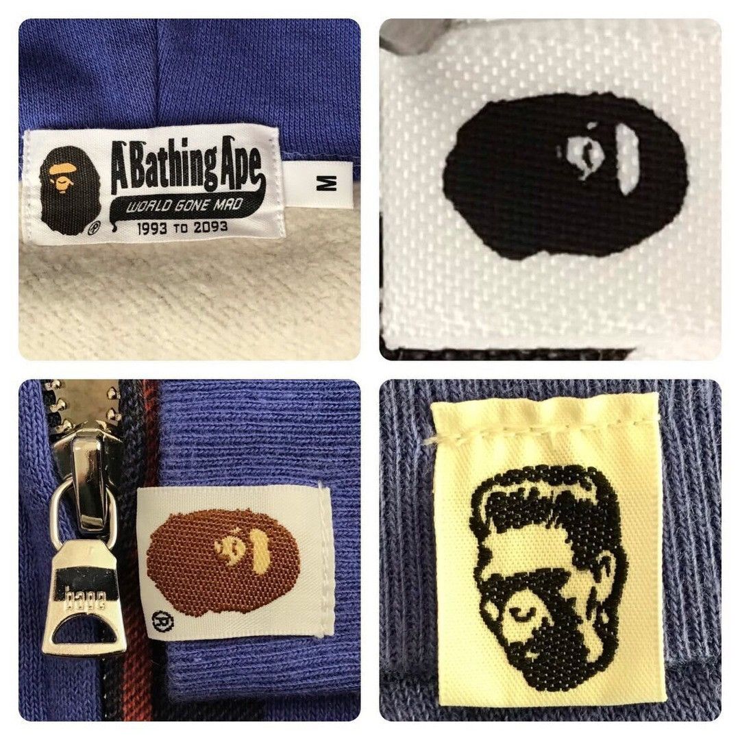 Bape BAPE Crazy Check shark full zip hoodie a bathing ape Size US M / EU 48-50 / 2 - 7 Thumbnail