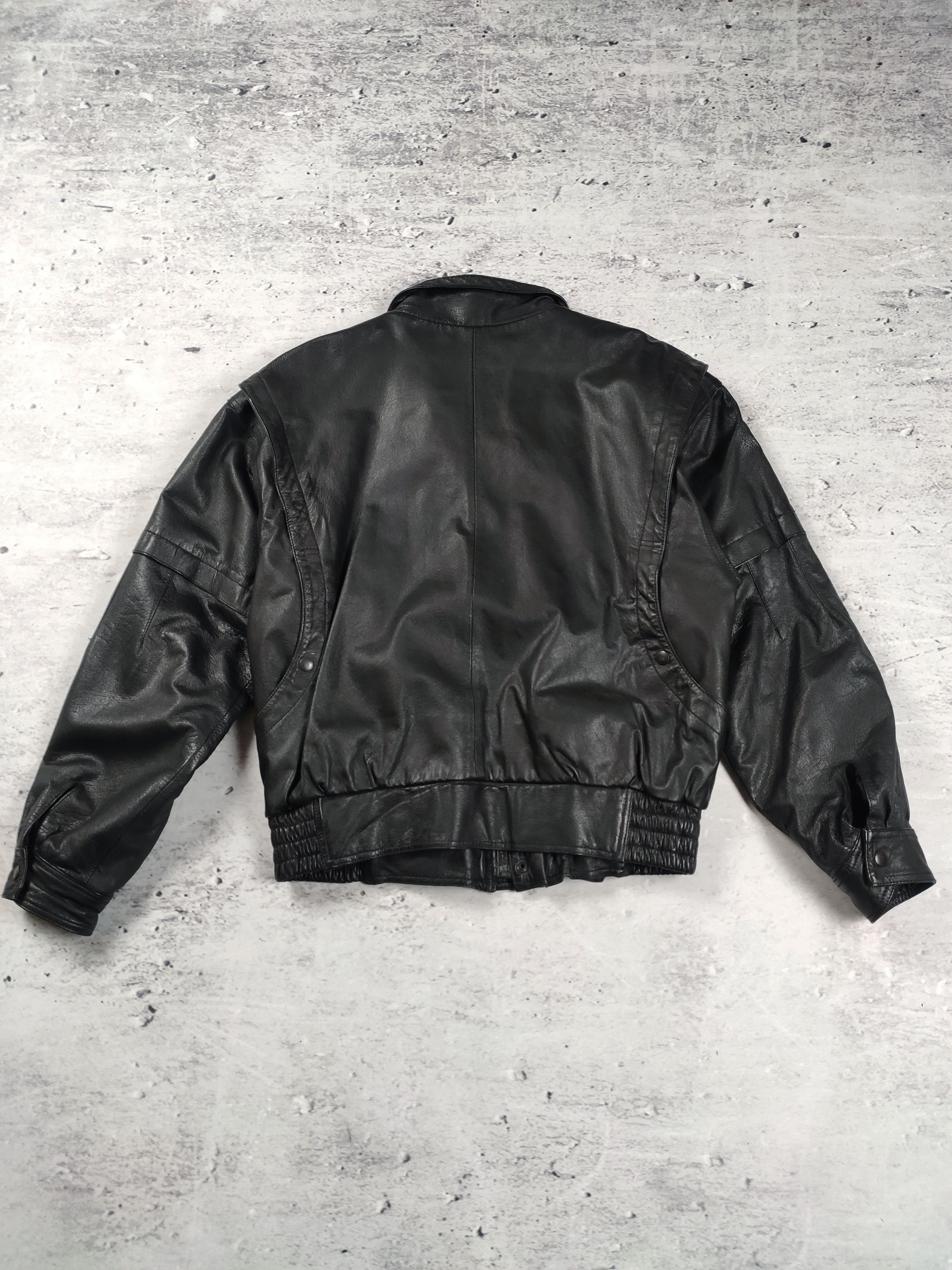 Vintage Vintage leather biker jacket bomber opium cyber boxy Size US M / EU 48-50 / 2 - 6 Thumbnail