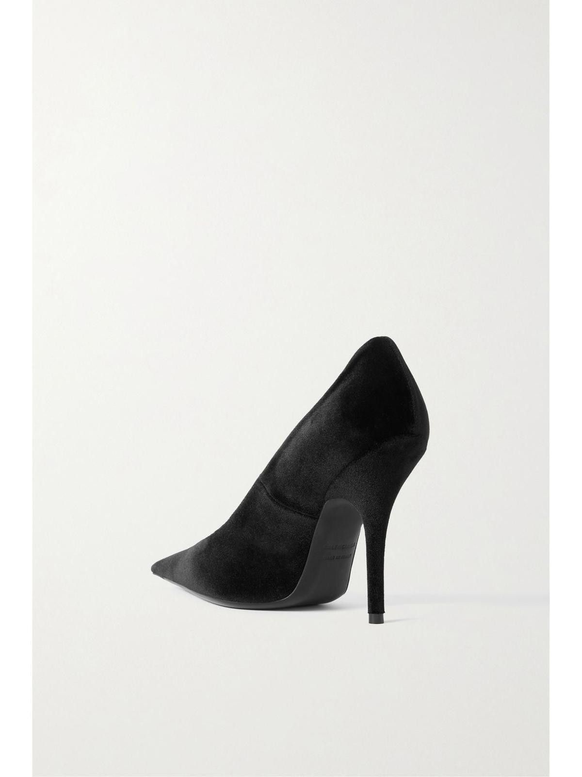 Balenciaga Balenciaga Knife Velvet Pumps Size US 7.5 / IT 37.5 - 2 Thumbnail