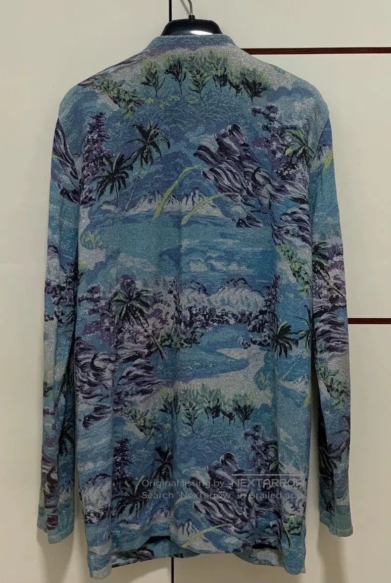 Saint Laurent Paris Saint Laurent 16SS Wave Print Cardigan Size US M / EU 48-50 / 2 - 2 Thumbnail