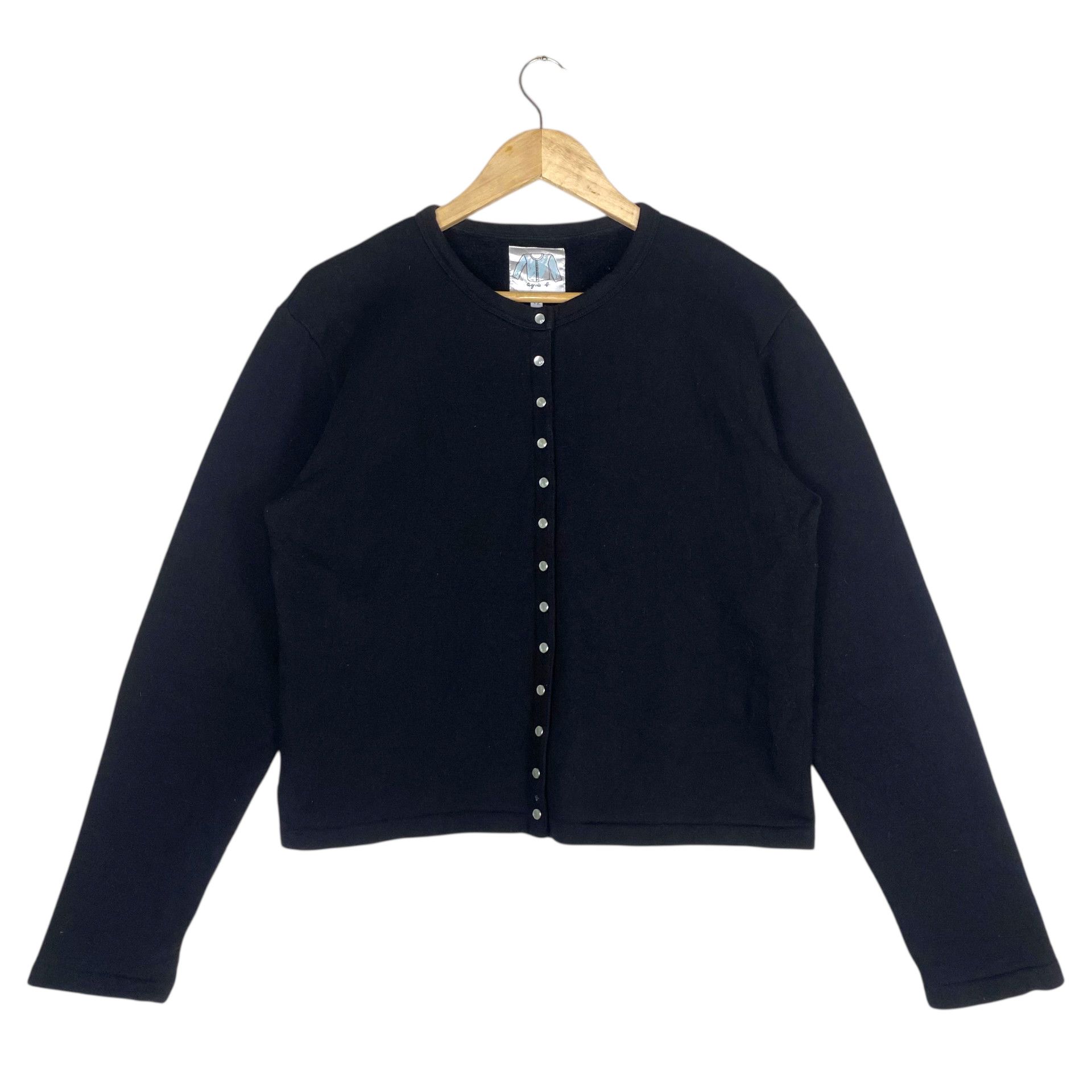 agnes b. 💥 AGNES B CROP CARDIGAN SNAP BUTTON Size M / US 6-8 / IT 42-44 - 1 Thumbnail