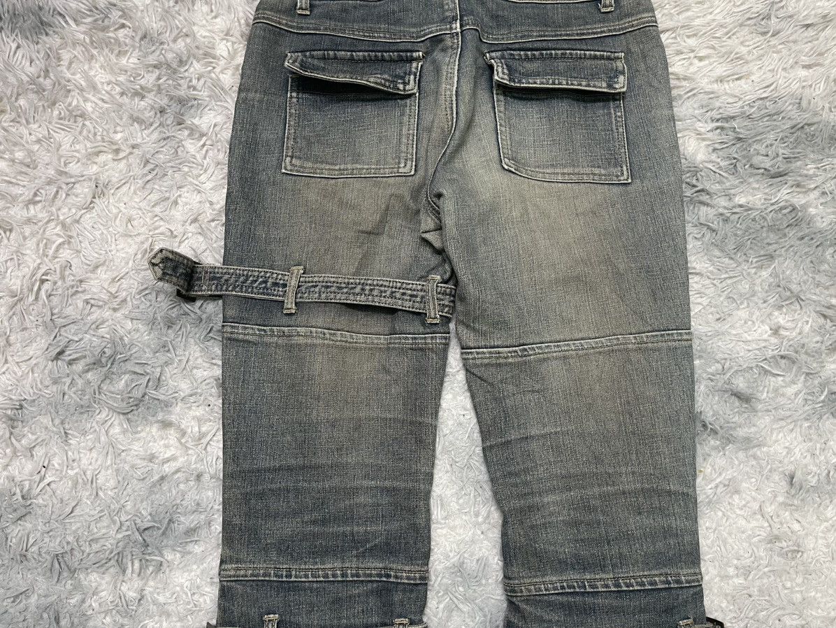 20471120 2000s PPFM INSPIRED FLARE BONDAGE JEANS RARE DESIGN Size US 31 - 12 Thumbnail