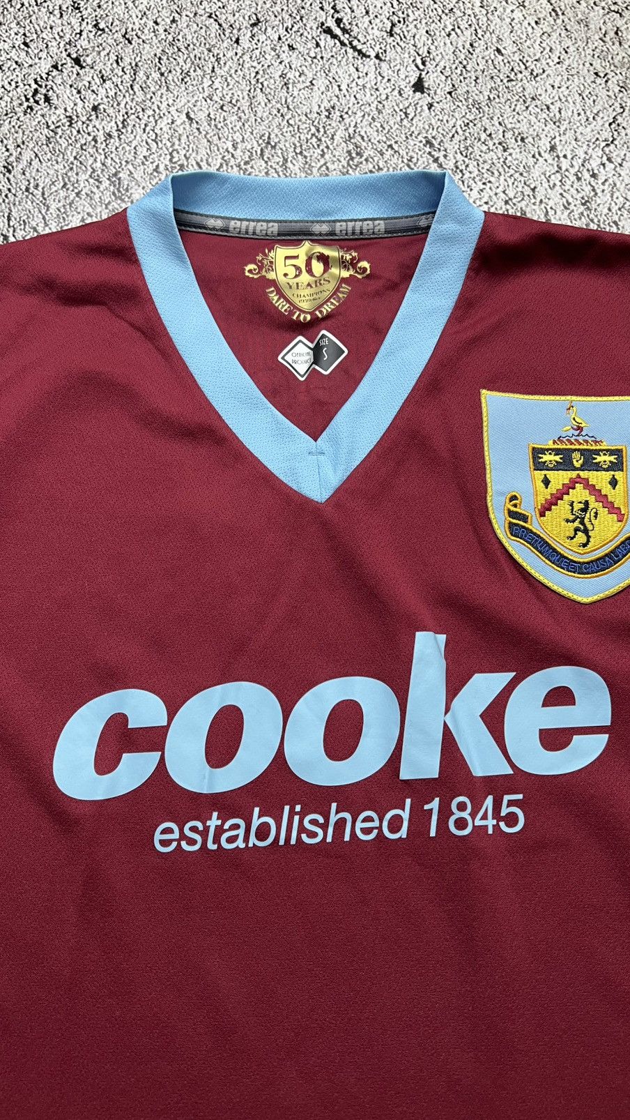 Errea 2009-2010 50 years anniversary Burnley errea jersey Size US S / EU 44-46 / 1 - 6 Thumbnail