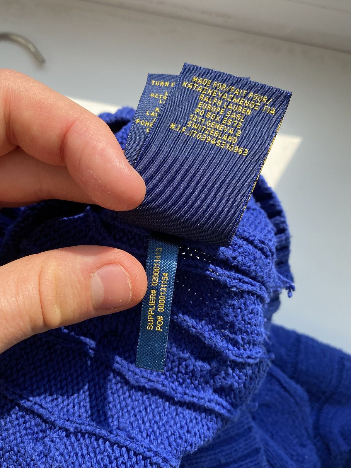 Polo Ralph Lauren Polo Ralph Lauren Wool Cashmere Blend Cable Knit SweaterBlue Size US M / EU 48-50 / 2 - 5 Thumbnail