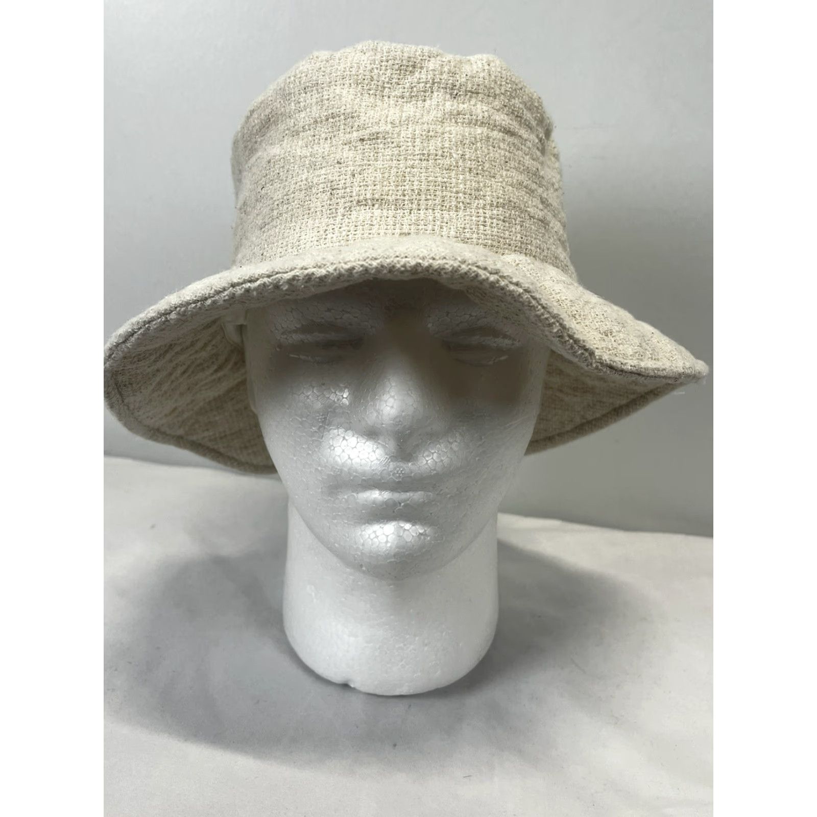 Lord & Taylor VINTAGE Lord & Taylor Quilted Bucket Hat Beige Unisex GUC 1990s Bucket Hat Mens Womens Size ONE SIZE - 2 Thumbnail
