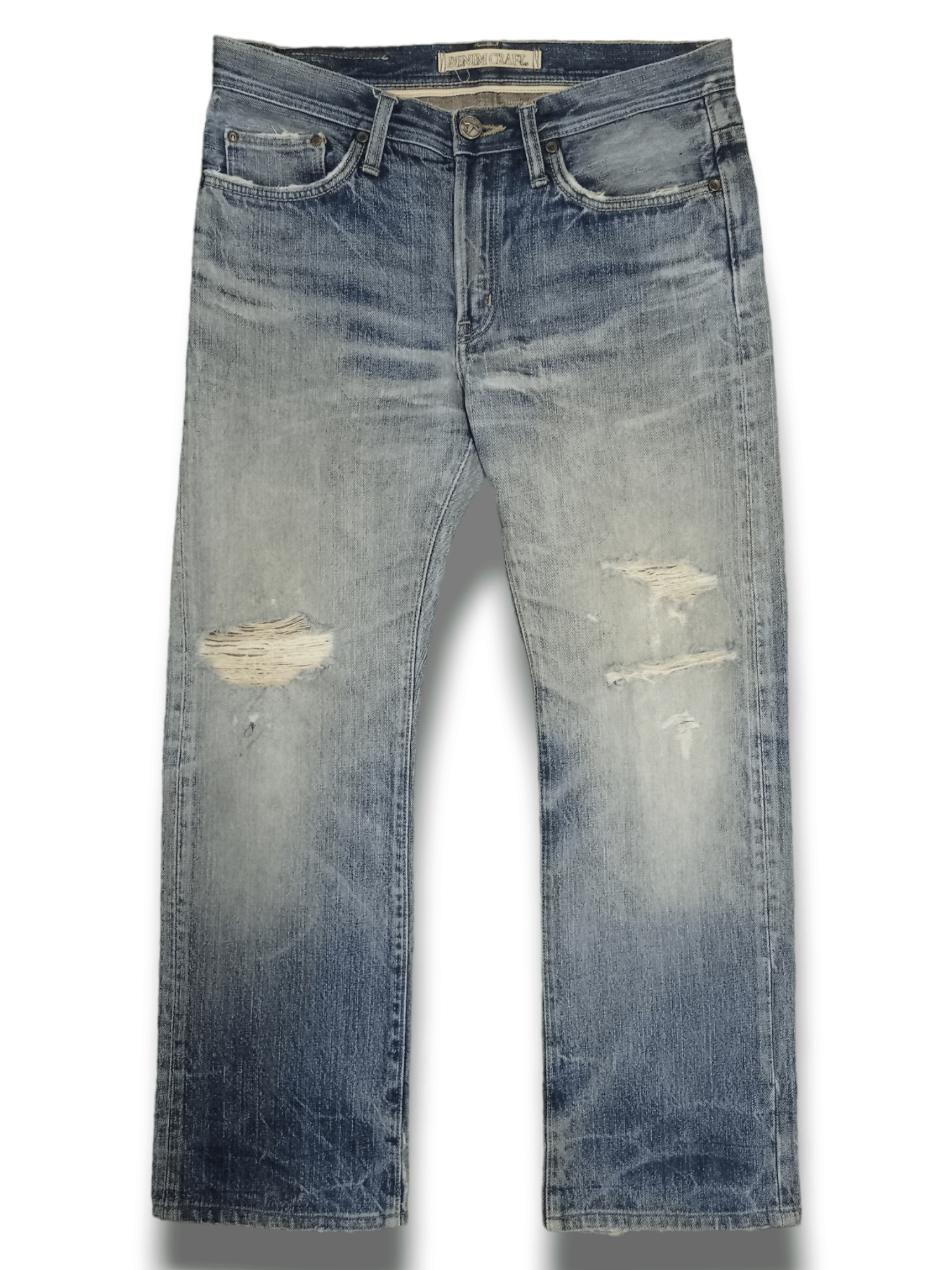Japanese Brand Vintage Japanese Denim Crafts Distressed Baggy Jeans Size US 32 / EU 48 - 1 Thumbnail