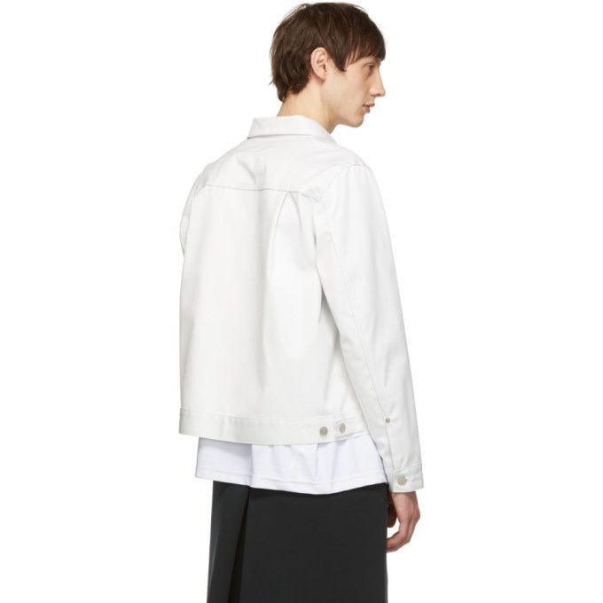Comme des Garcons White Water-Resistant Pleated Jacket Size US M / EU 48-50 / 2 - 3 Thumbnail