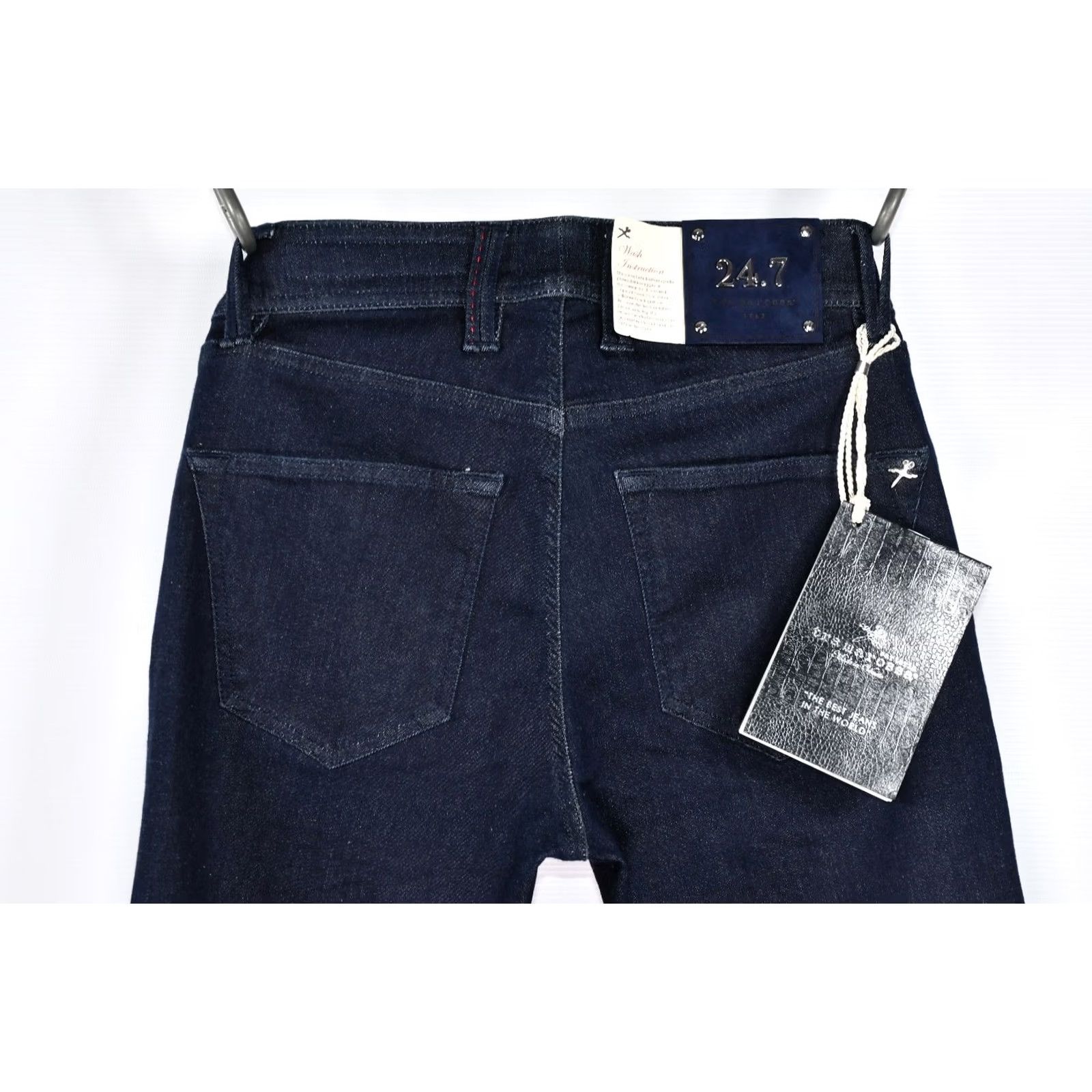 Vintage SARTORIA TRAMAROSSA LEONARDO SLIM JEANS Men 30 Blue 34.65" Inseam Stretch Skinny Denim 87% Cotton 9% Polyester 4% Elastane, NEW Size US 30 / EU 46 - 3 Thumbnail