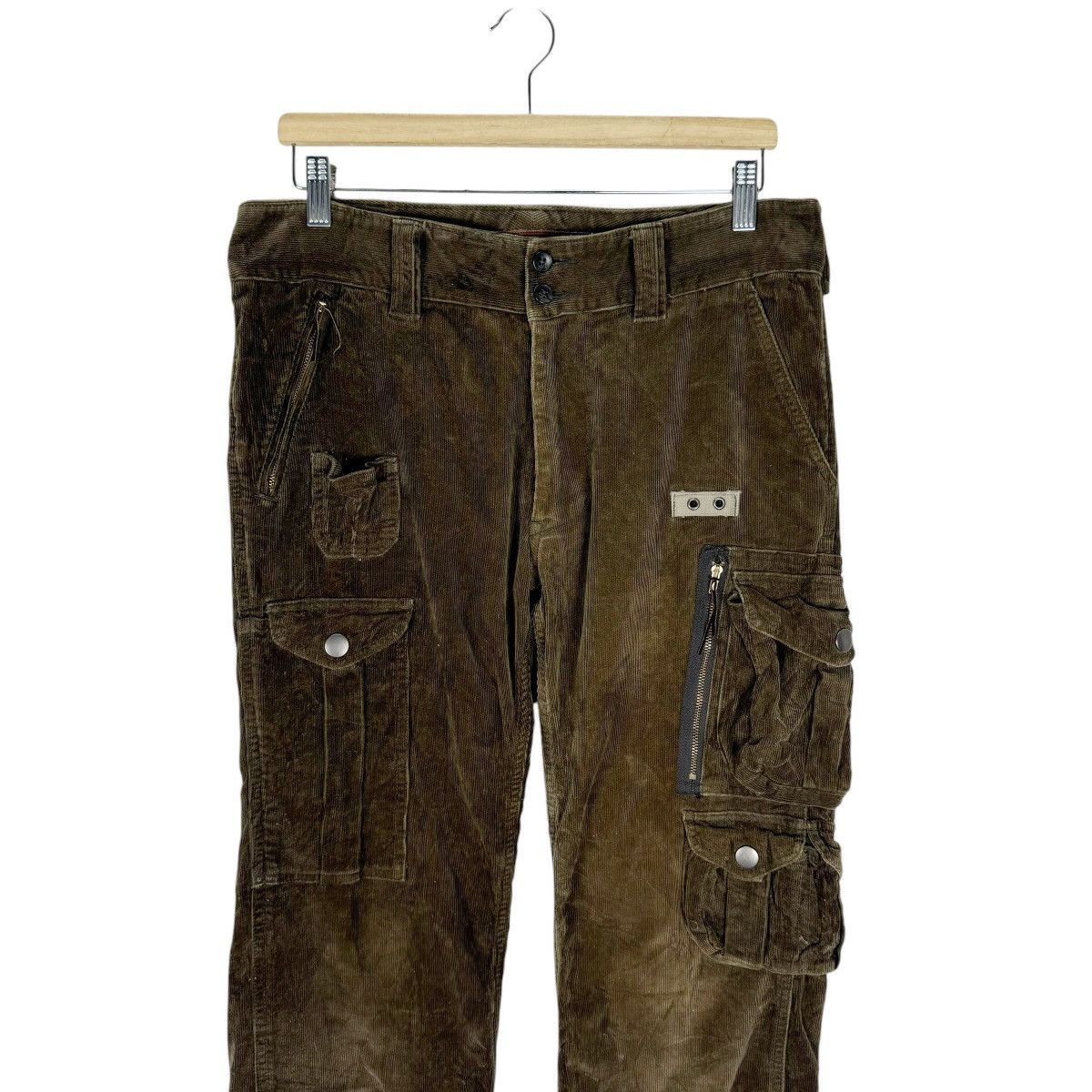 Journal Standard 🌟JOIURNAL STANDARD CORDUROY CARGO TACTICAL PANTS Size US 32 / EU 48 - 4 Thumbnail