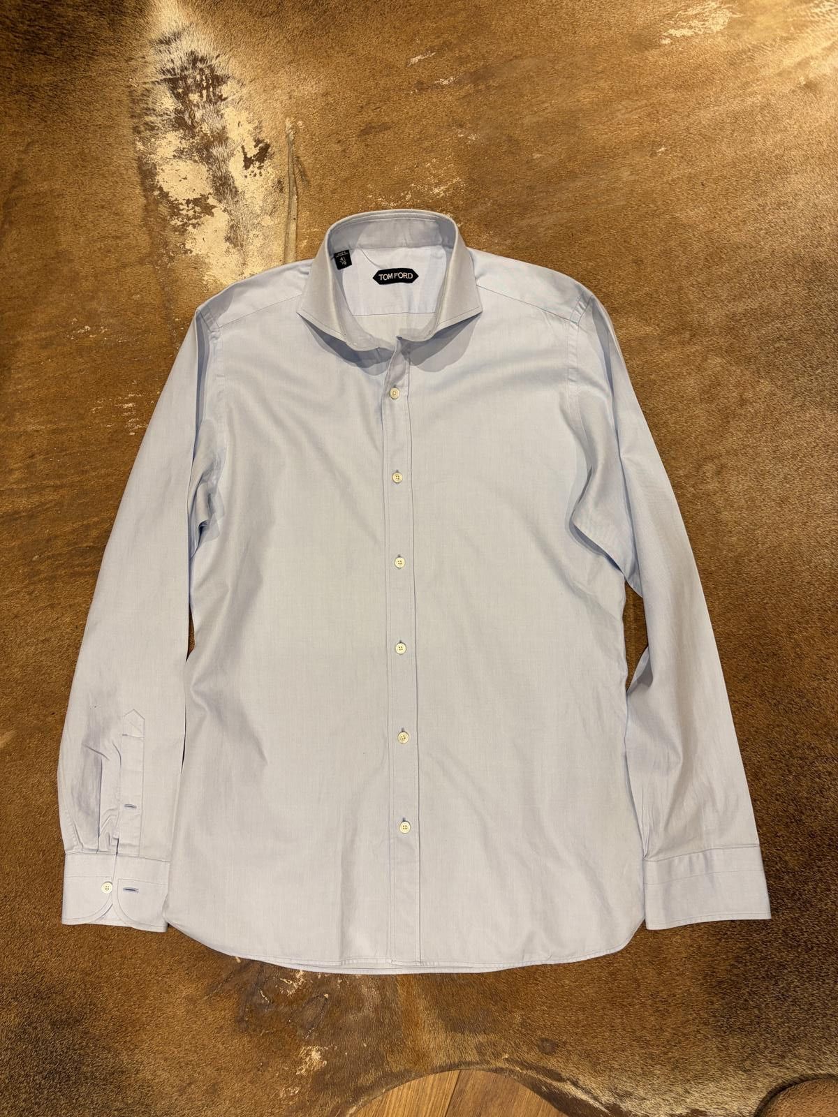 Tom Ford Swiss-Made Cotton Twill Dress Shirt