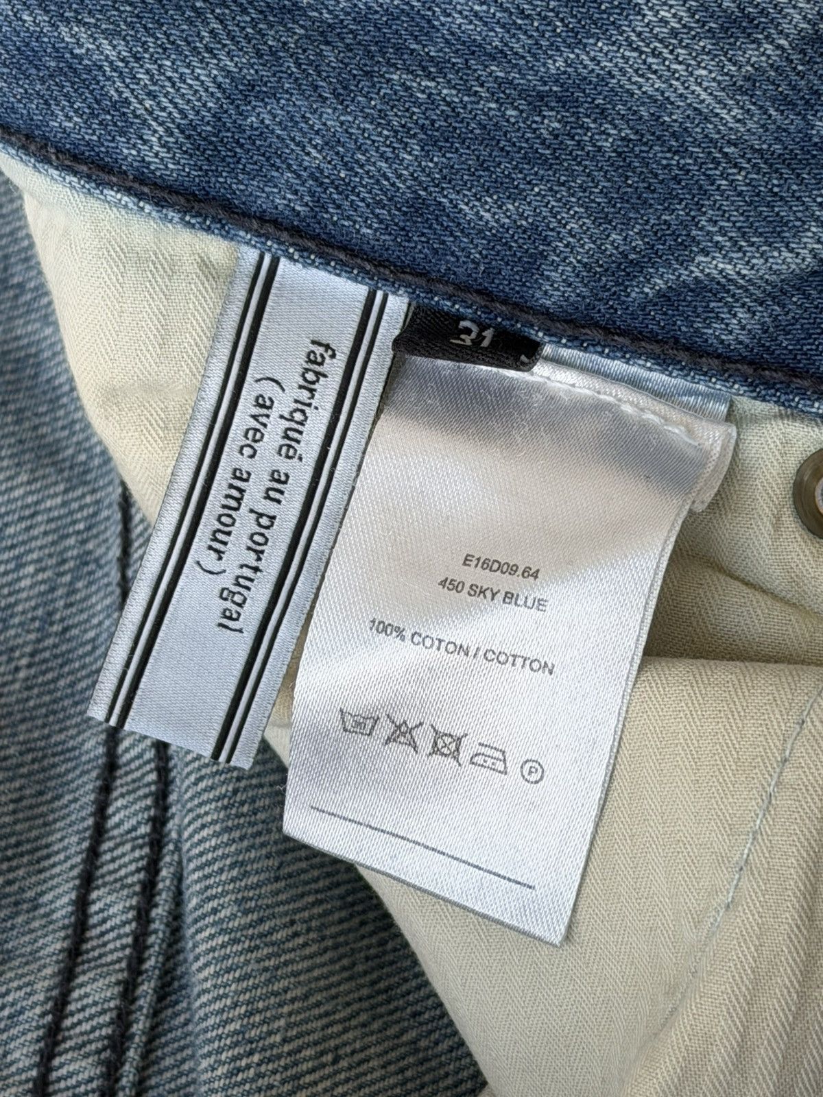 AMI Ami Slim Fit Denim, Sky Blue - Size 31 Size US 31 - 4 Thumbnail