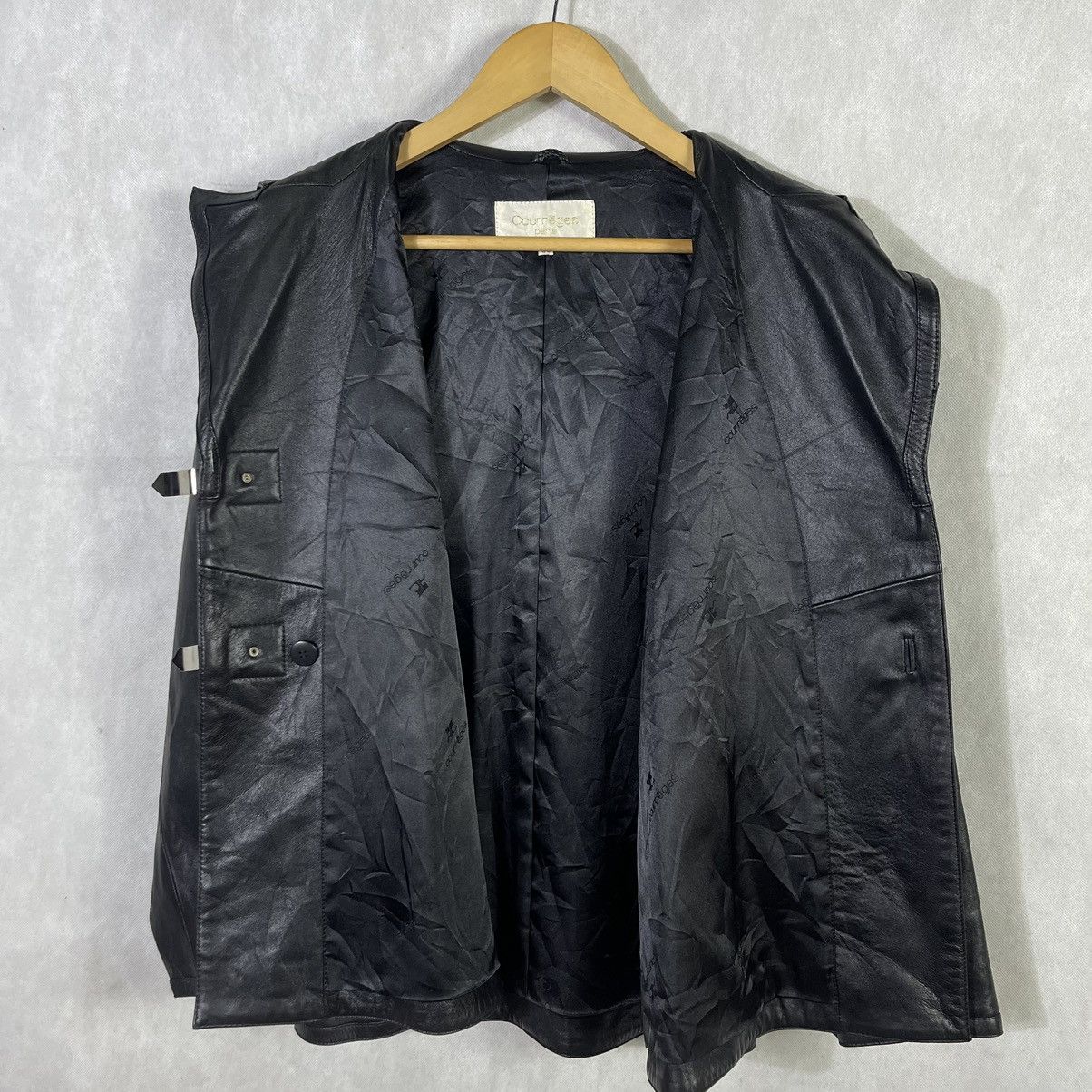 Courreges Vintage Courreges Paris Buckle Double Collar Leather Jacket Size XS / US 0-2 / IT 36-38 - 9 Thumbnail