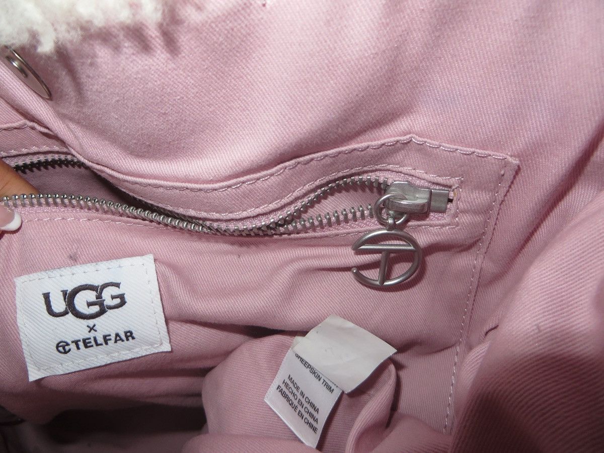 Telfar × Ugg Telfar xUGG Medium Shopper – Pink Shearling (Rare) Size ONE SIZE - 4 Thumbnail