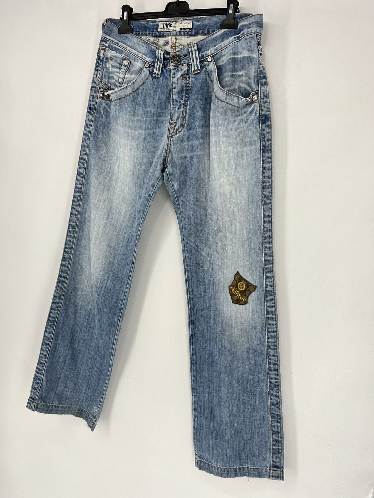 Japanese Brand × Vintage Vintage TAKE TWO Denim Jeans, Made In Italy "Style Ed Hardy Size US 32 / EU 48 - 4 Thumbnail