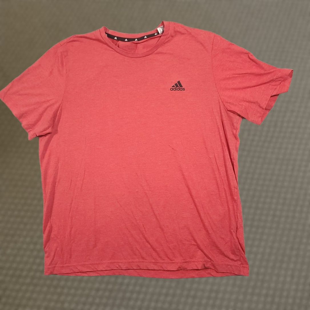 Adidas Adidas AEROREADY Shirt Mens XL Pink Short Sleeve Tee Top Size US XL / EU 56 / 4 - 1 Thumbnail
