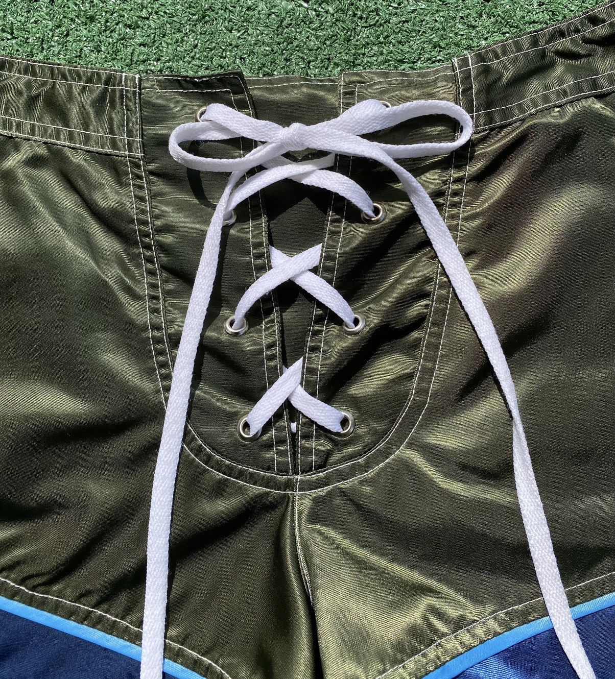Ocean Pacific VTG 90’s OP Ocean Pacific Shiny Swim Shorts Womens 27” Waist Size 27" / US 4 / IT 40 - 2 Thumbnail