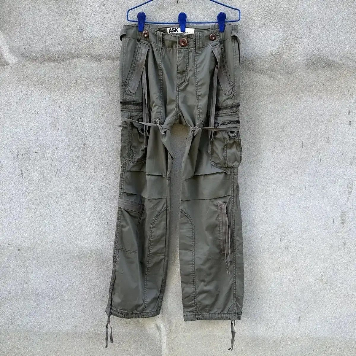 RARE‼️ASK EQUIRED BONDAGE PUNK TROUSERS MULTIPOCKET CARGO