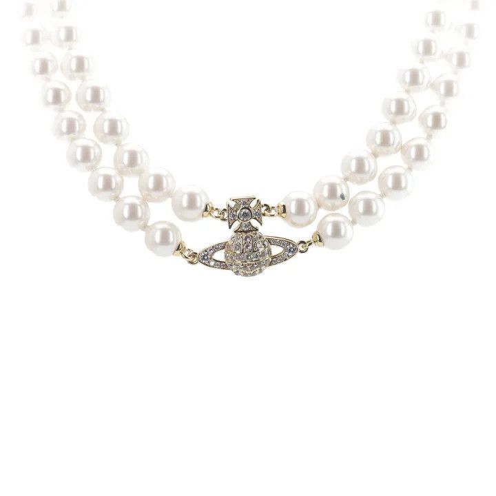 Vivienne Westwood Vivienne Westwood Graziella Pearl Choker Necklace Size ONE SIZE - 7 Thumbnail