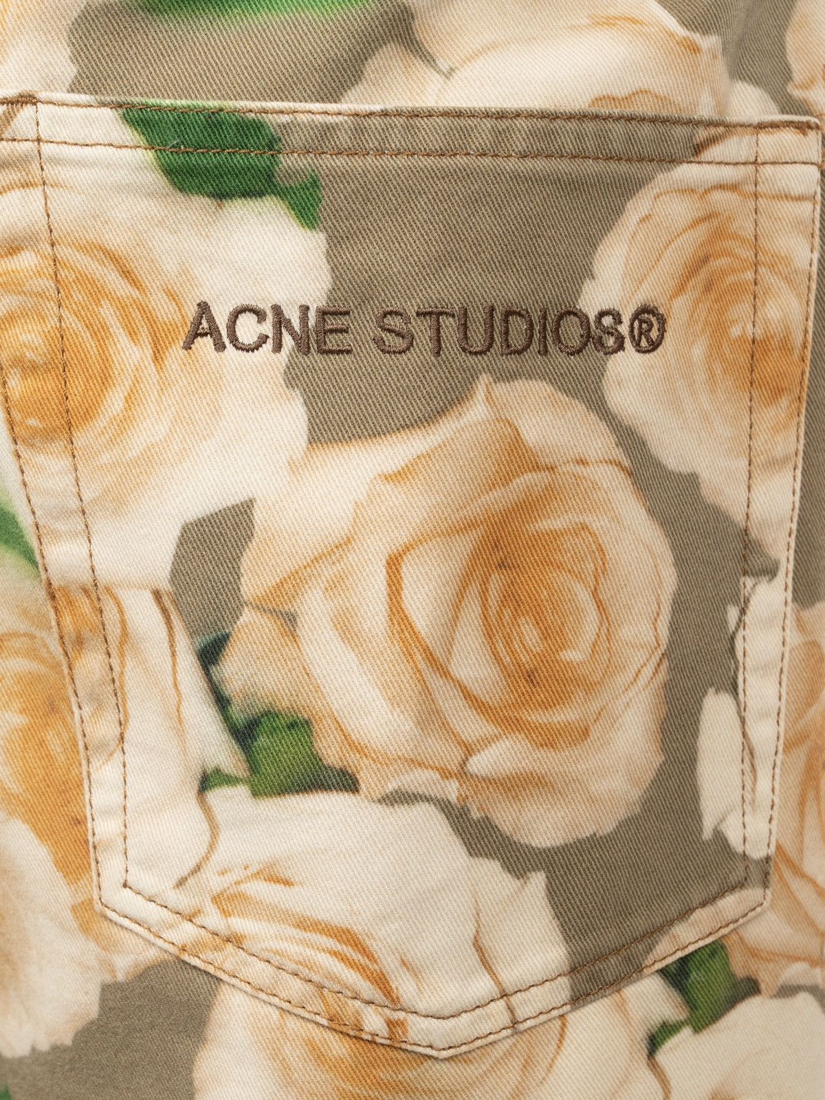 Acne Studios Acne Studios Opah Rose print denim pants Size US 34 / EU 50 - 3 Thumbnail