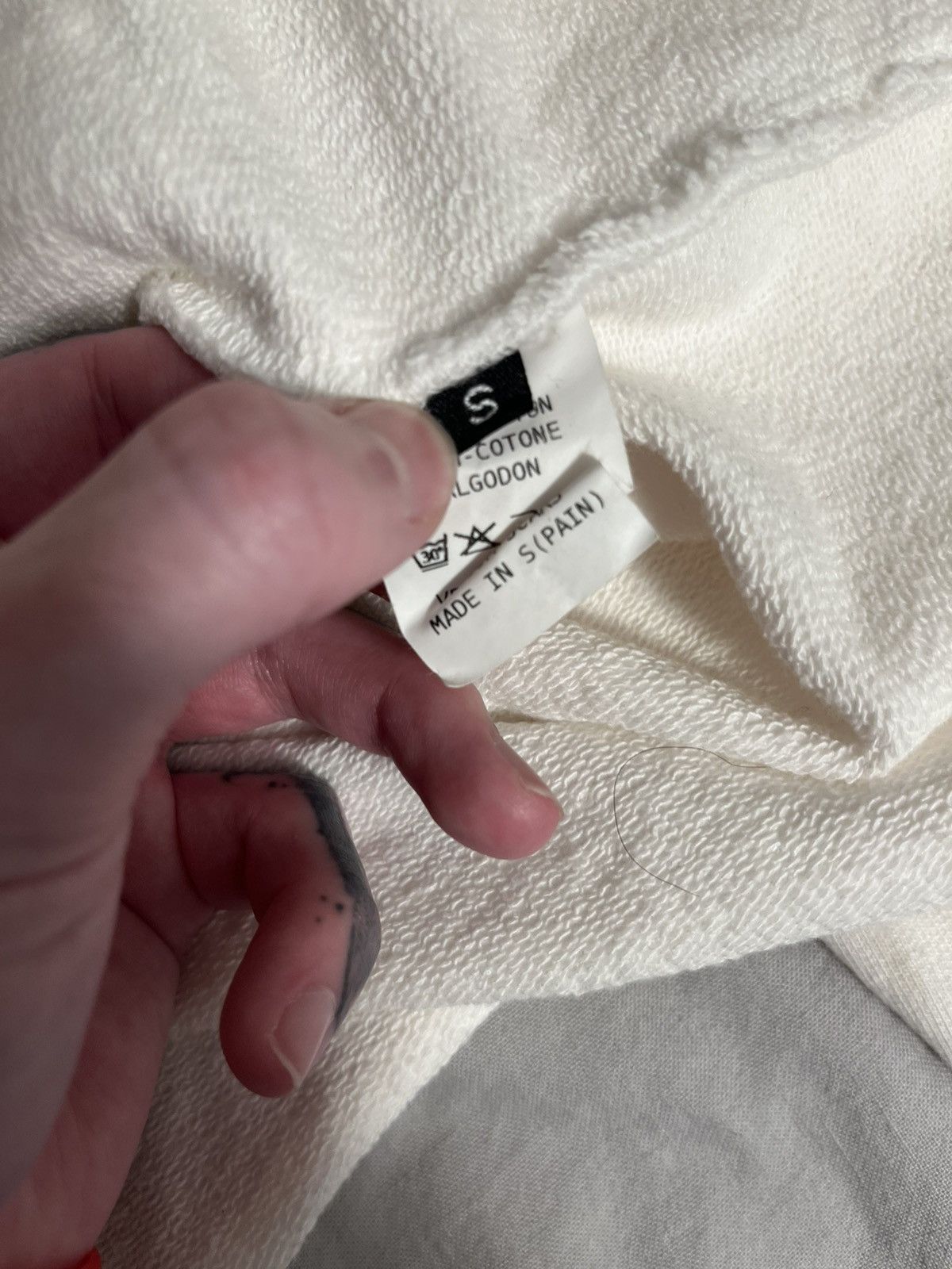 Velour Velour scars scarf hoodie white Size US S / EU 44-46 / 1 - 6 Thumbnail