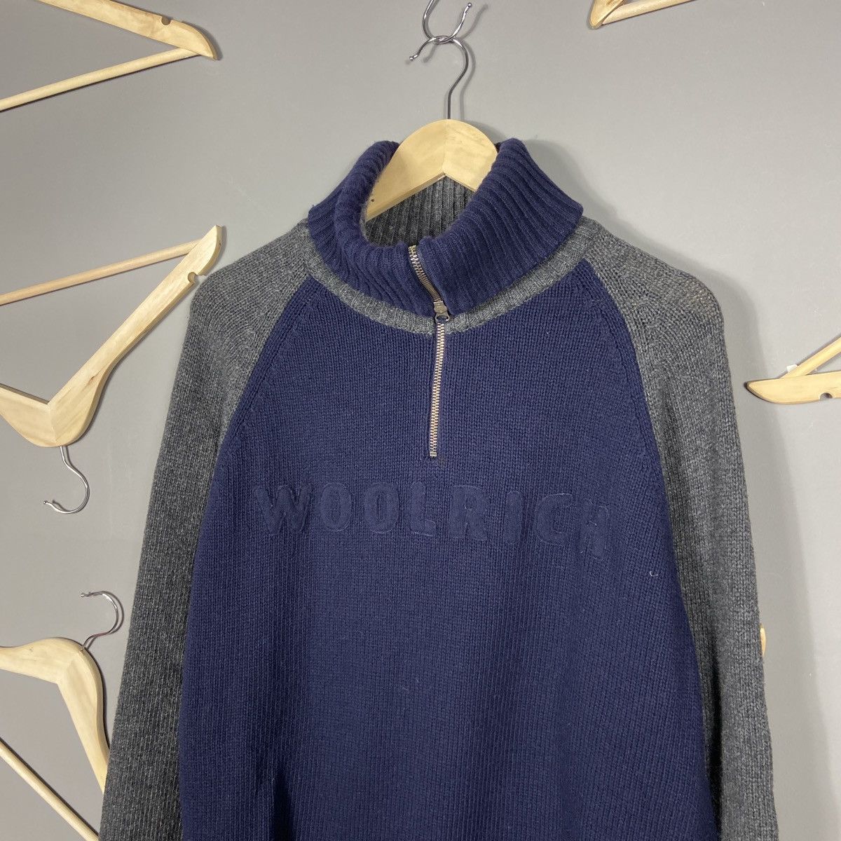 Vintage × Woolrich Woolen Mills Wollrich vintage wool zip sweater Size US XXL / EU 58 / 5 - 4 Thumbnail