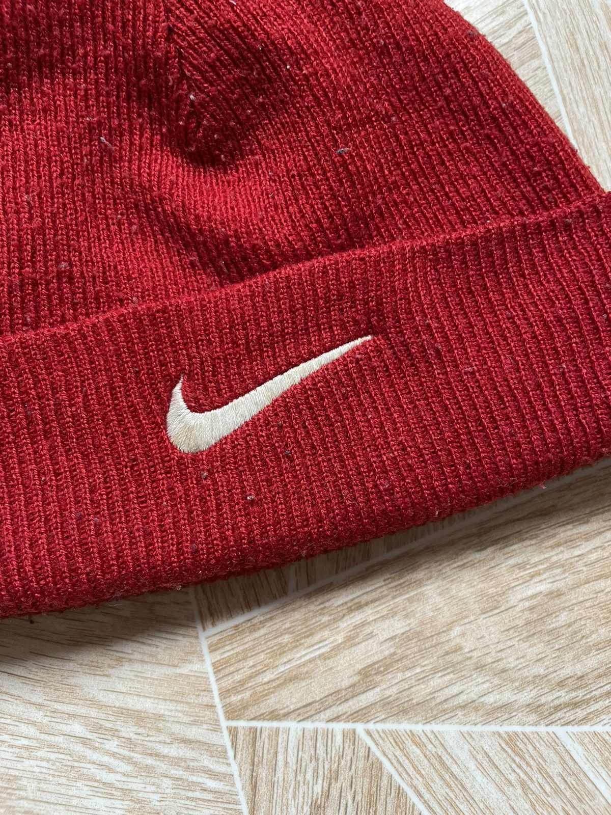 Nike × Vintage Rare Vintage 90s Y2K Nike Swoosh Logo Red Hat Size ONE SIZE - 2 Thumbnail
