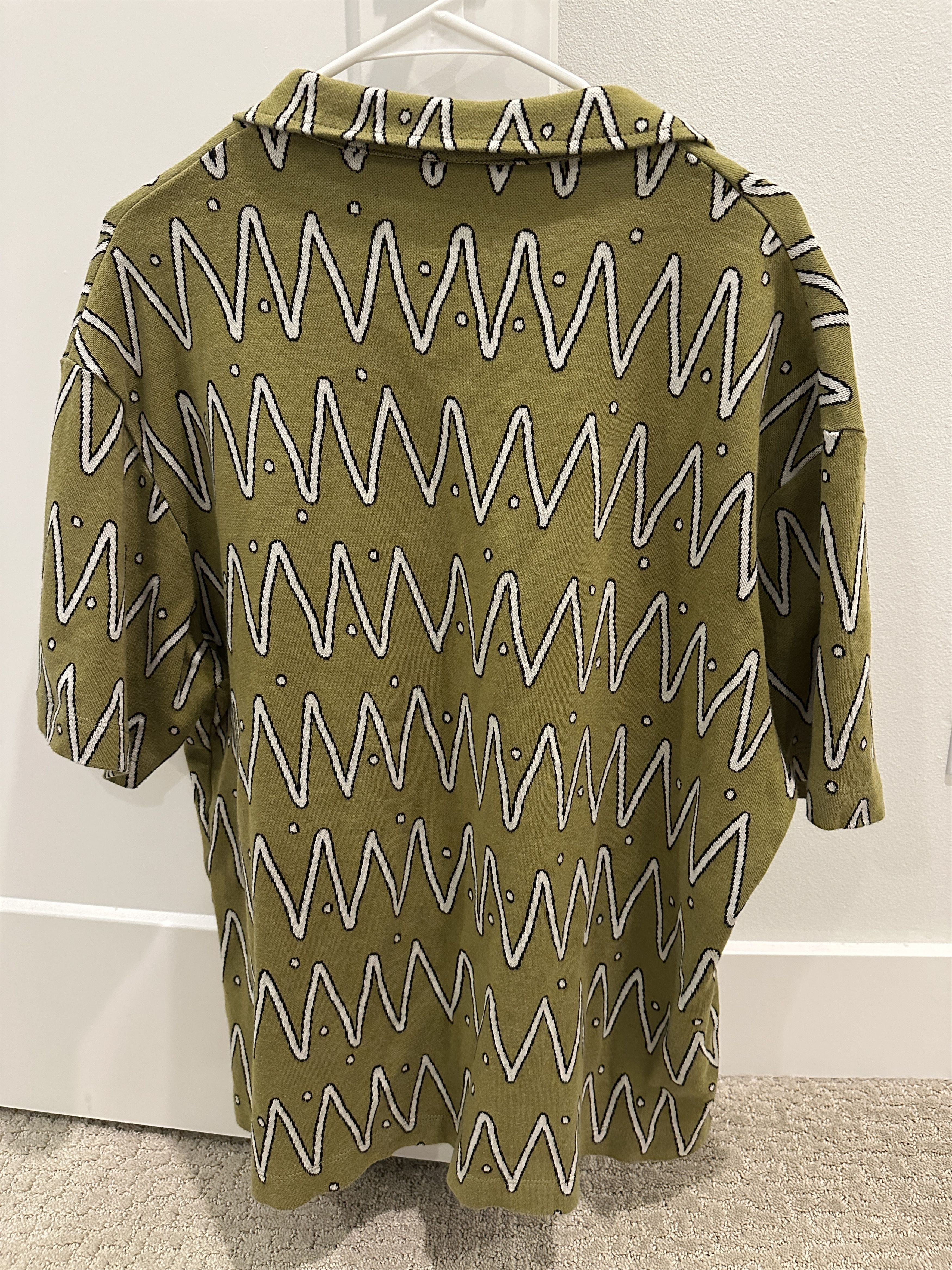 Zara Zara Green Carpet Pattern Button-Down Shirt - Size XL Size US XL / EU 56 / 4 - 2 Thumbnail