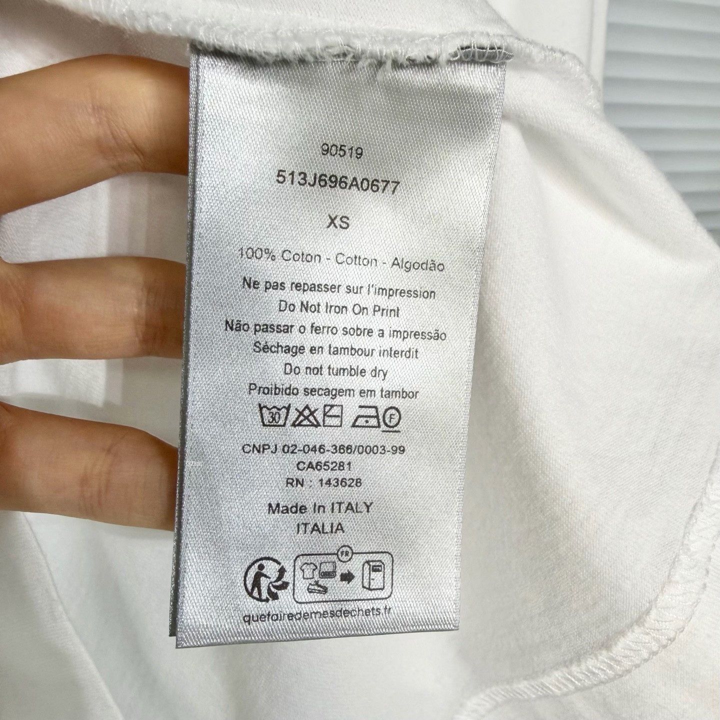 Dior DIOR SS25 Flocked Logo Short Sleeve Tee XS Size US XS / EU 42 / 0 - 4 Thumbnail