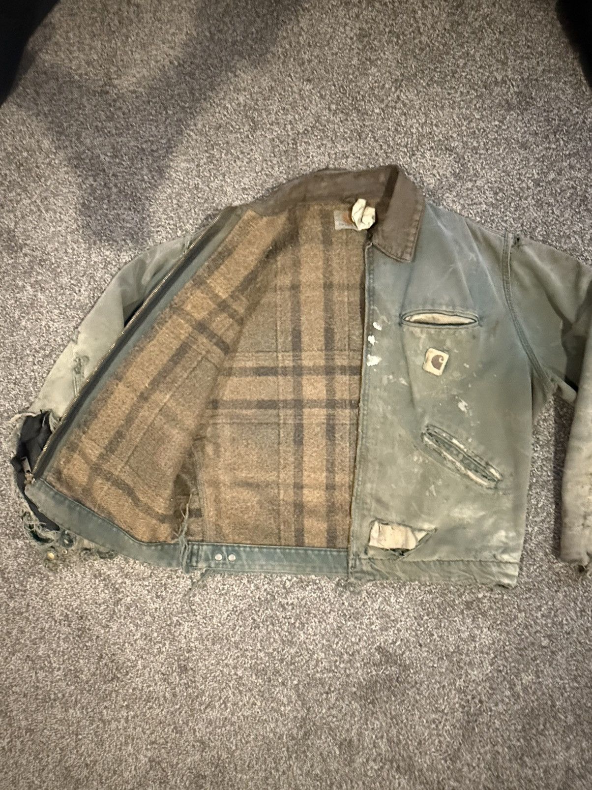 Carhartt Vintage Carhartt Detroit Jacket J43 HTG Moss Green Large Size US L / EU 52-54 / 3 - 2 Thumbnail