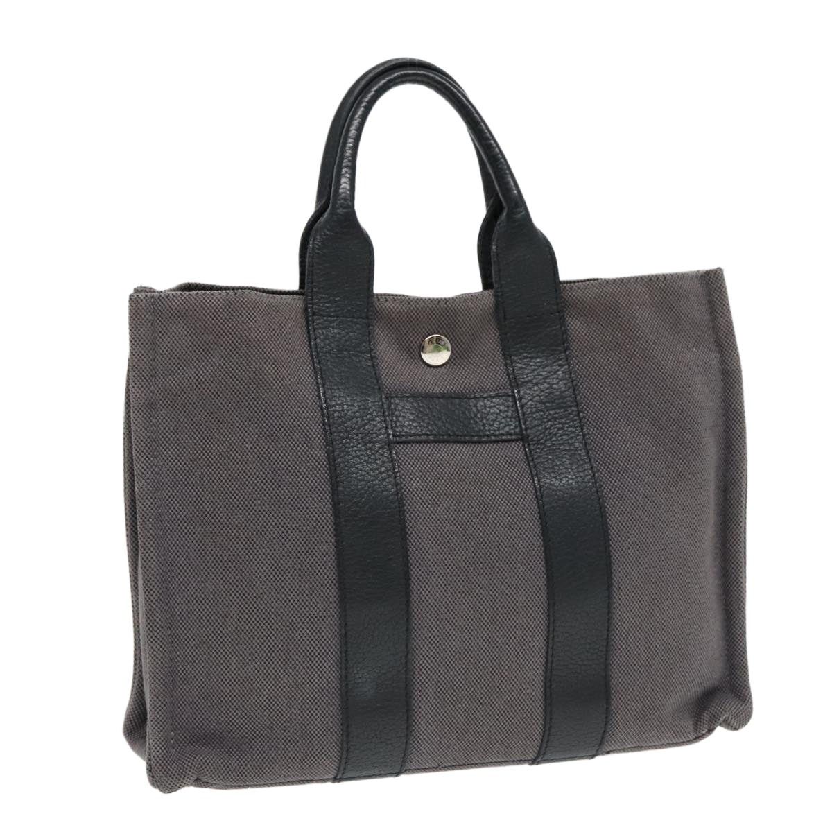 Hermes HERMES Sac Arne PM Hand Bag Canvas Gray Silver Size ONE SIZE - 1 Thumbnail
