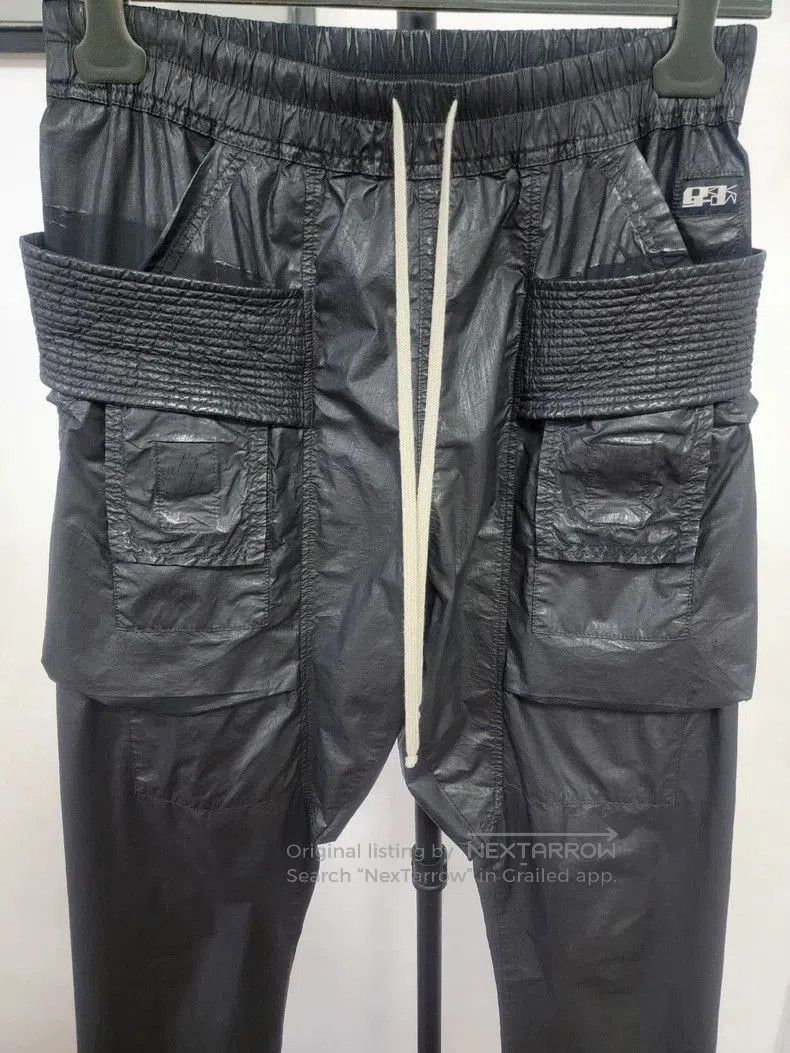 Rick Owens Drkshdw Rick Owens DRKSHDW Waxed Cargo Pants. Size US 26 / EU 42 - 2 Thumbnail