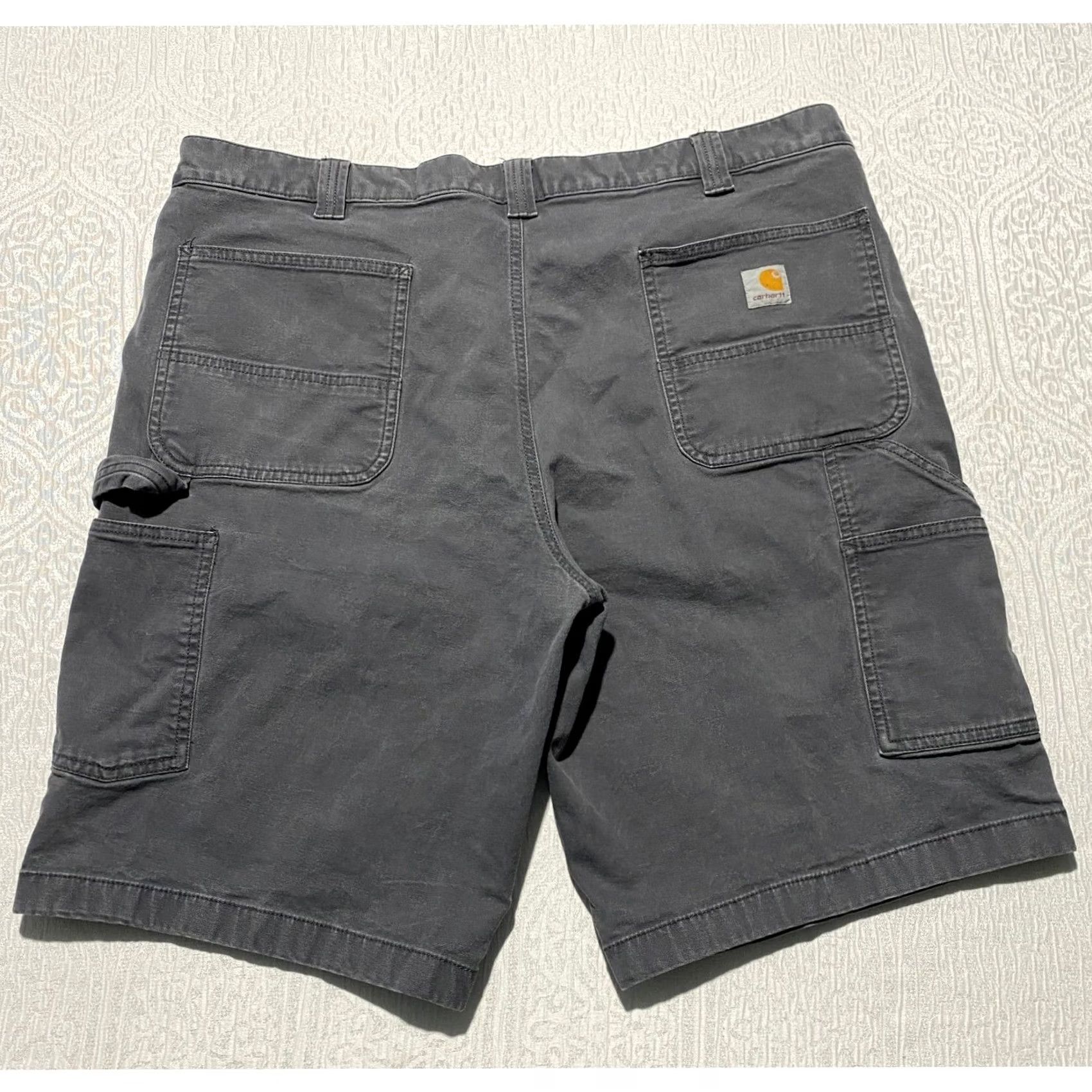 Carhartt Carhartt 103652 Men's Gray Rugged Flex Rigby Cargo Shorts Relaxed Cargo Shorts Size US 40 / EU 56 - 2 Thumbnail
