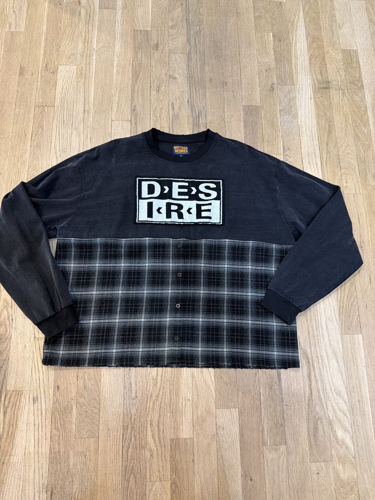 Bottega Desires Bottega desires hybrid flannel black tee Size US XL / EU 56 / 4 - 1 Thumbnail