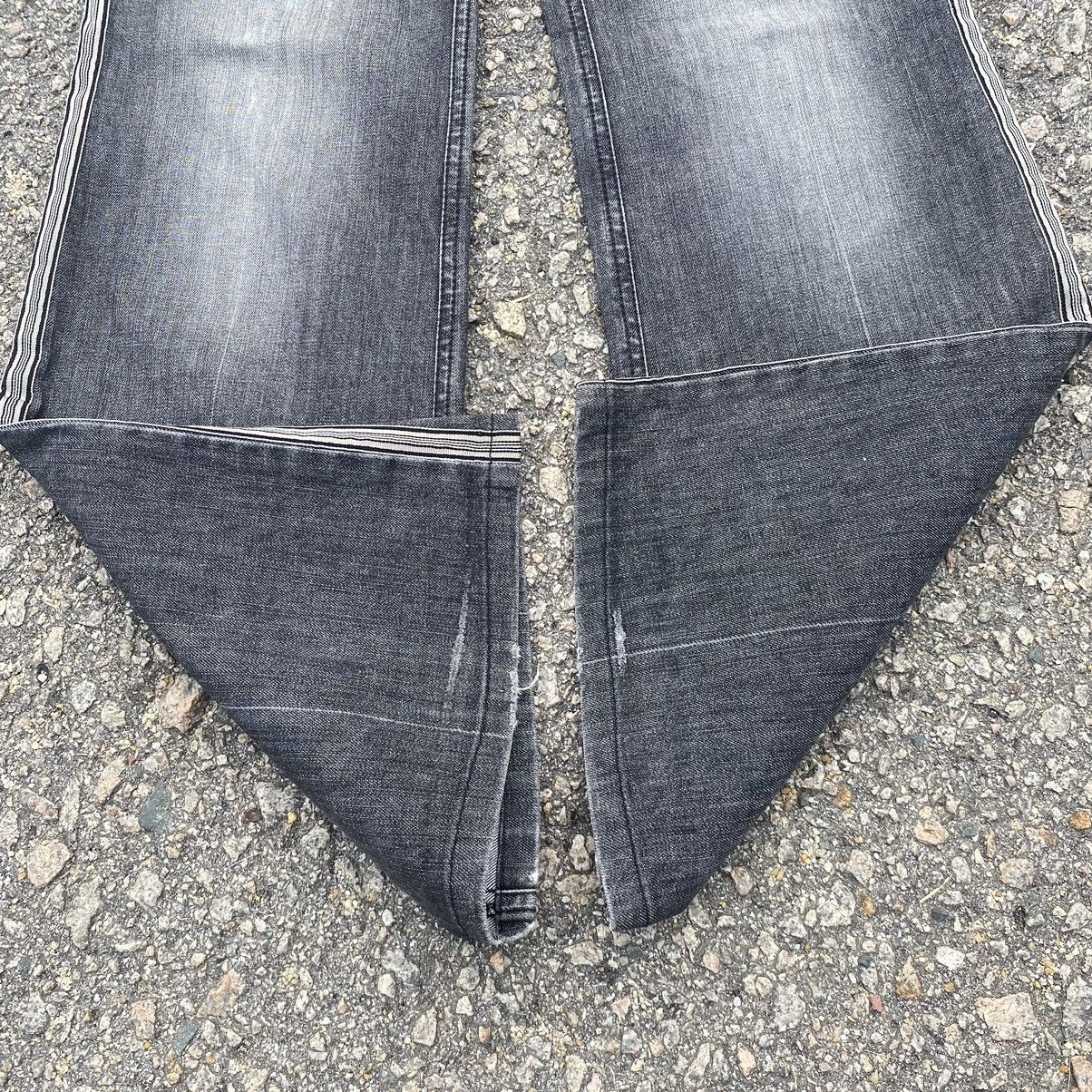Japanese Brand Vintage Les Habit Distressed Faded Flare Jeans Size 29" - 8 Thumbnail