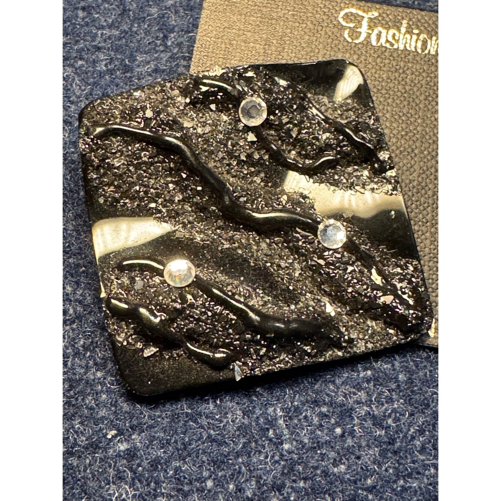 Other 90's Metal Rhinestone Statement Post Earrings Size ONE SIZE - 4 Thumbnail