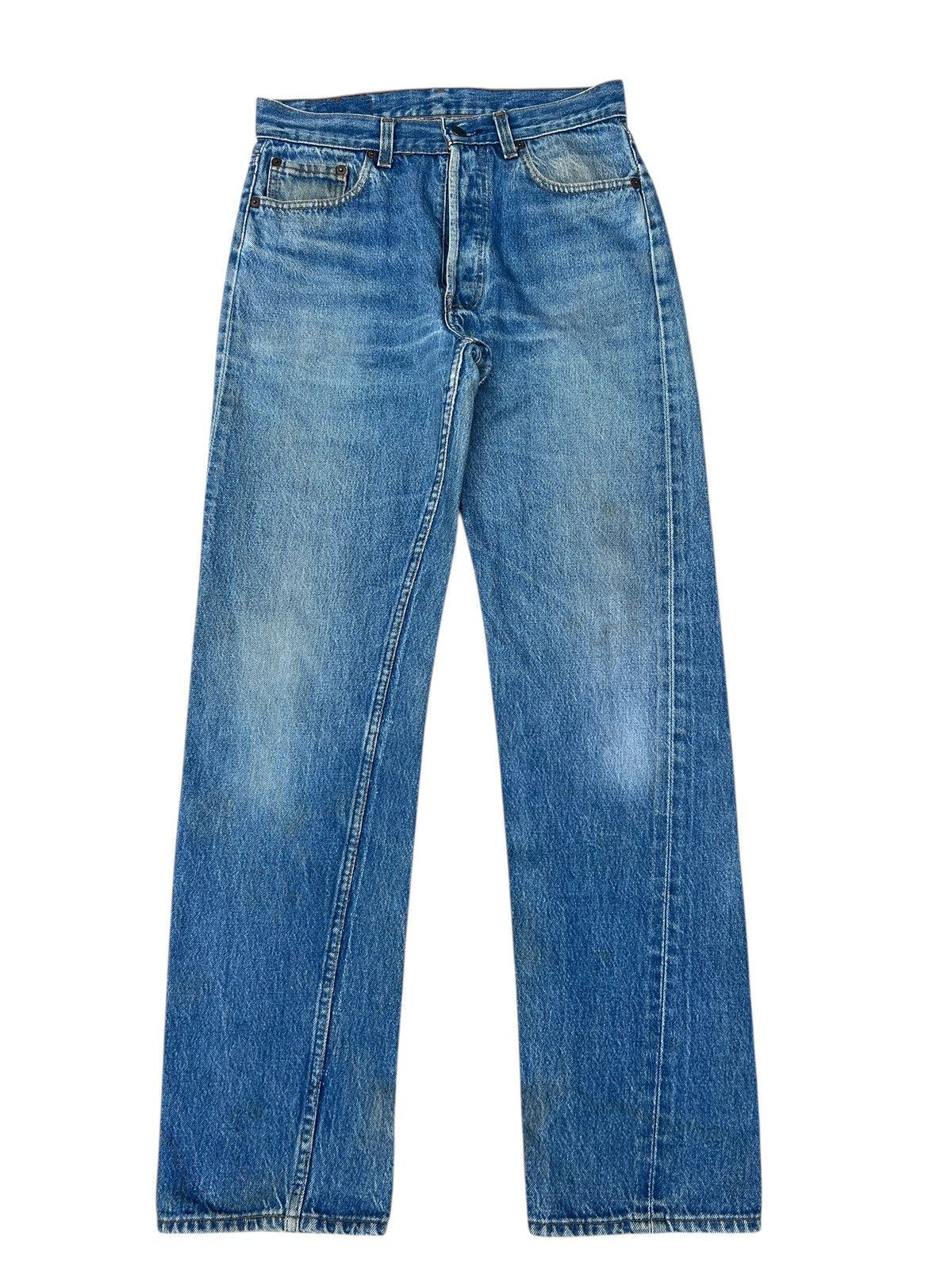 Vintage 80s Levi's 501 Made in USA Dirty Mud Denim Jeans